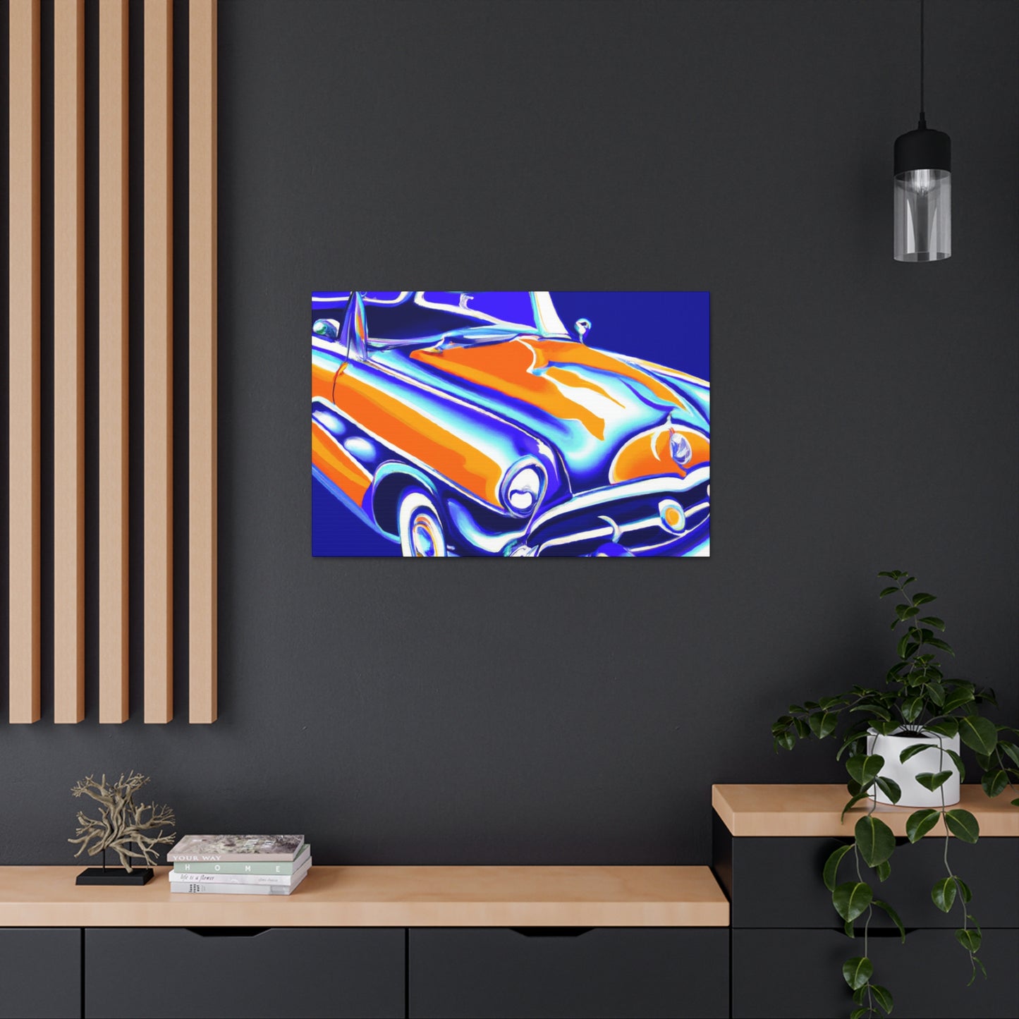 Vintage Thunder Road - Automobile Canvas