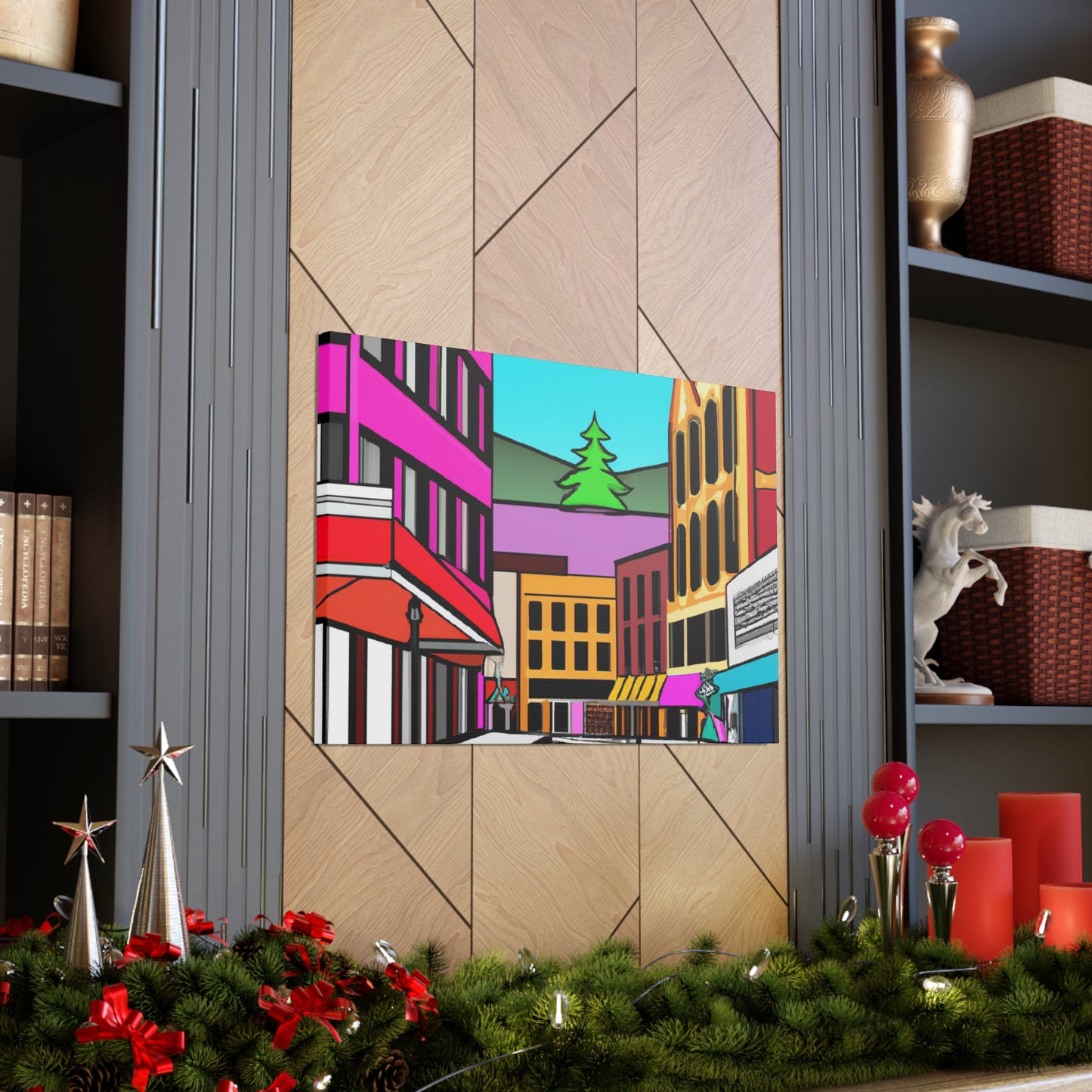 Denver Avenue - Architectural Canvas Pop Art