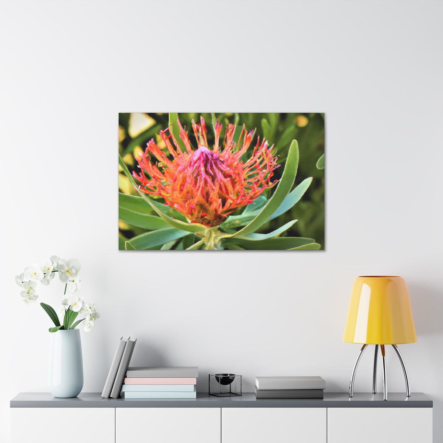 Floral Scroll Garden Print - Canvas - Floral