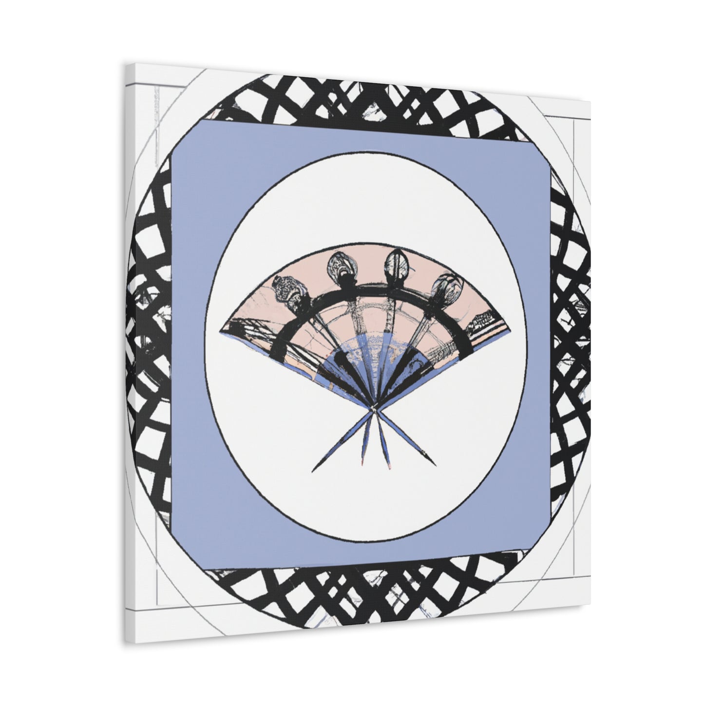 "Celestial Art Deco" - Art Deco Canvas