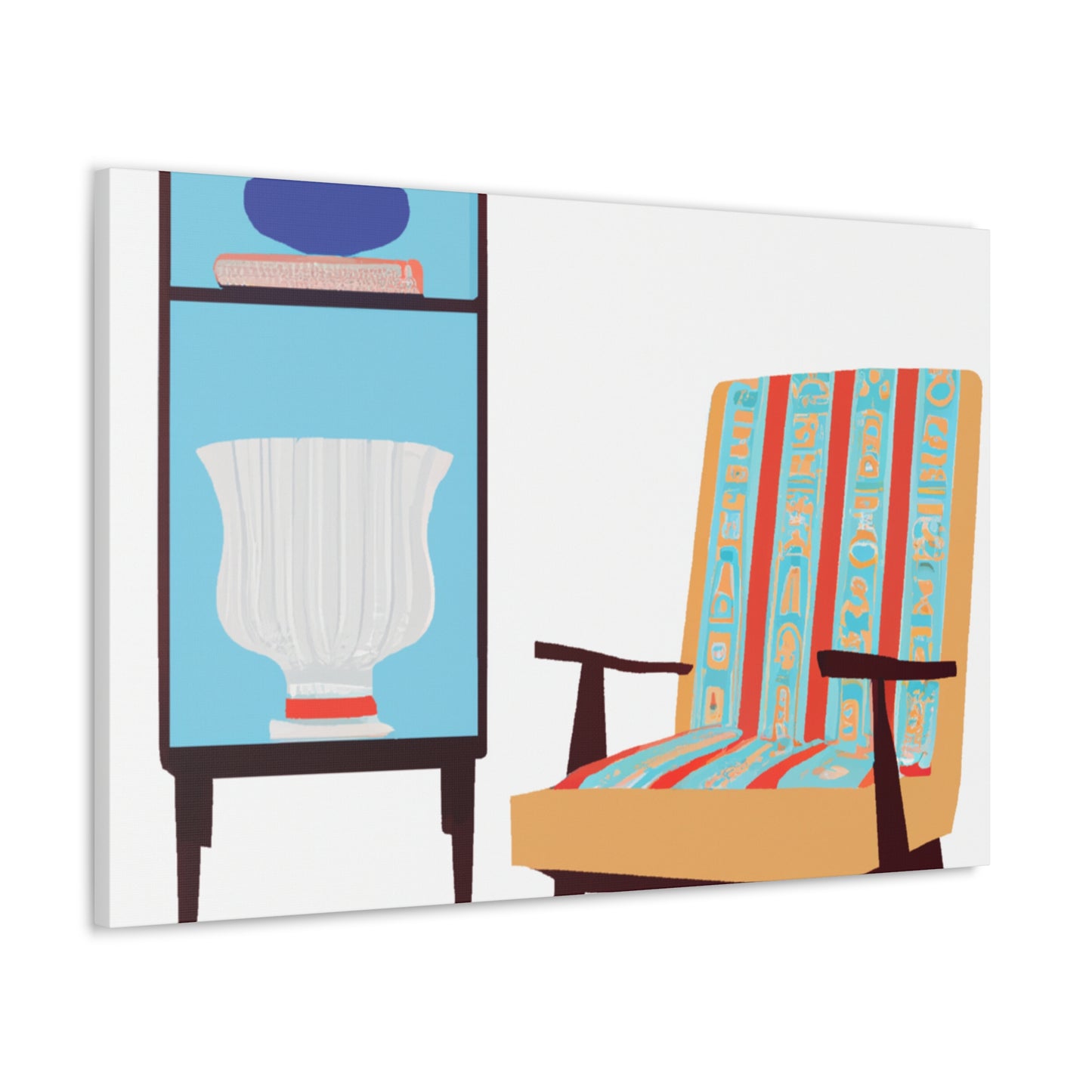 Cottoncloud Cat - Midcentury Canvas