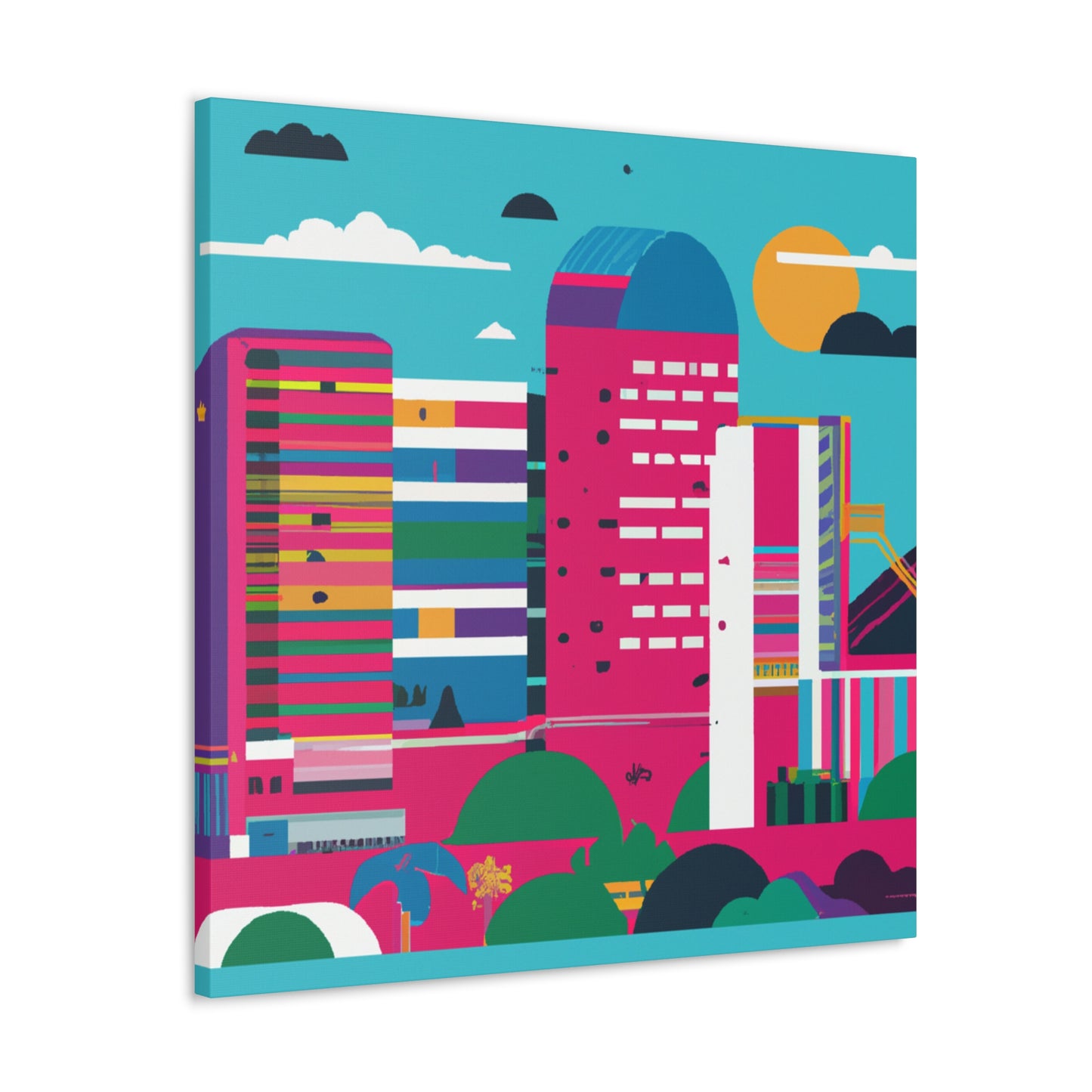 Arriba South America - Canvas