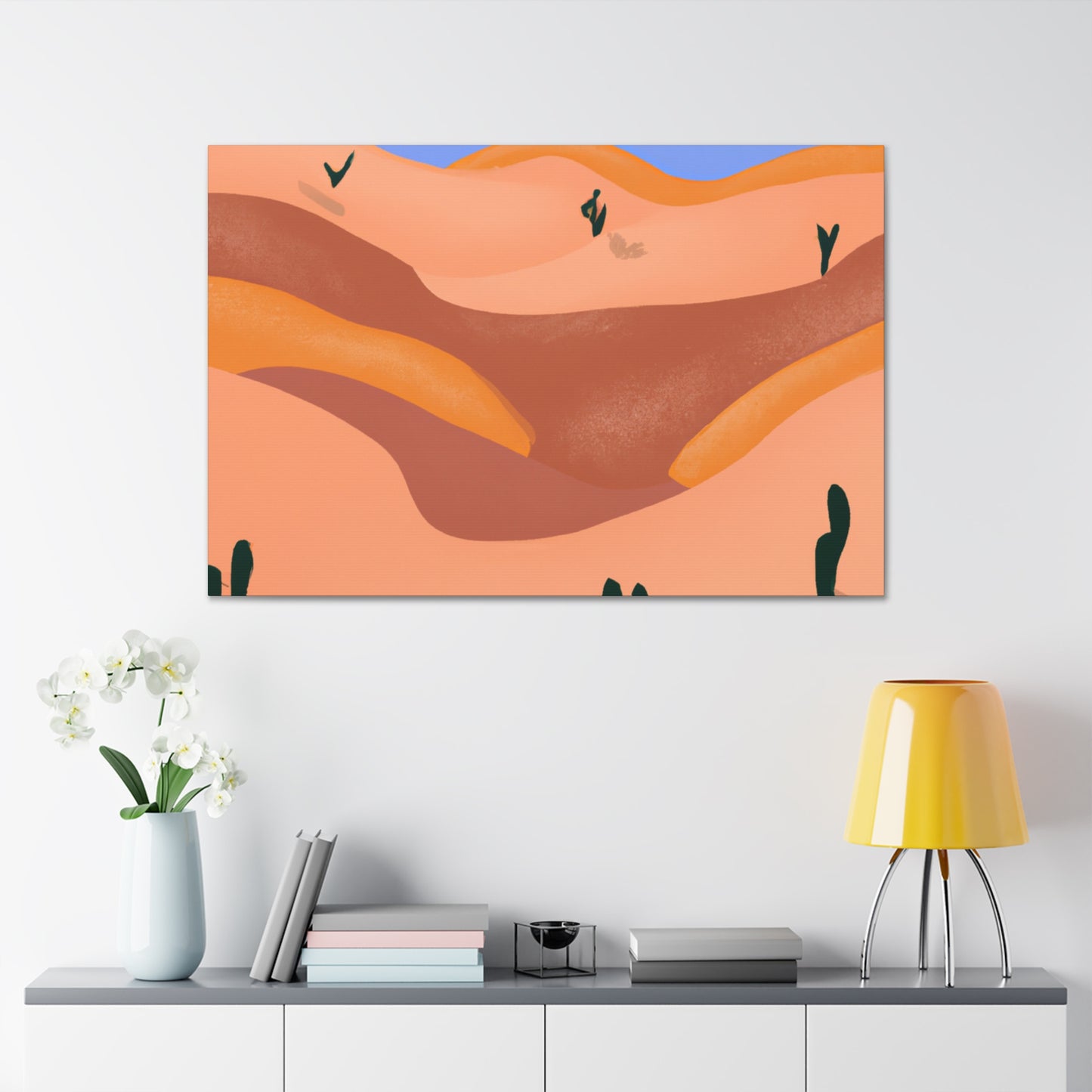 Baroque Beauty - Vintage Contemporary - Desert - Canvas