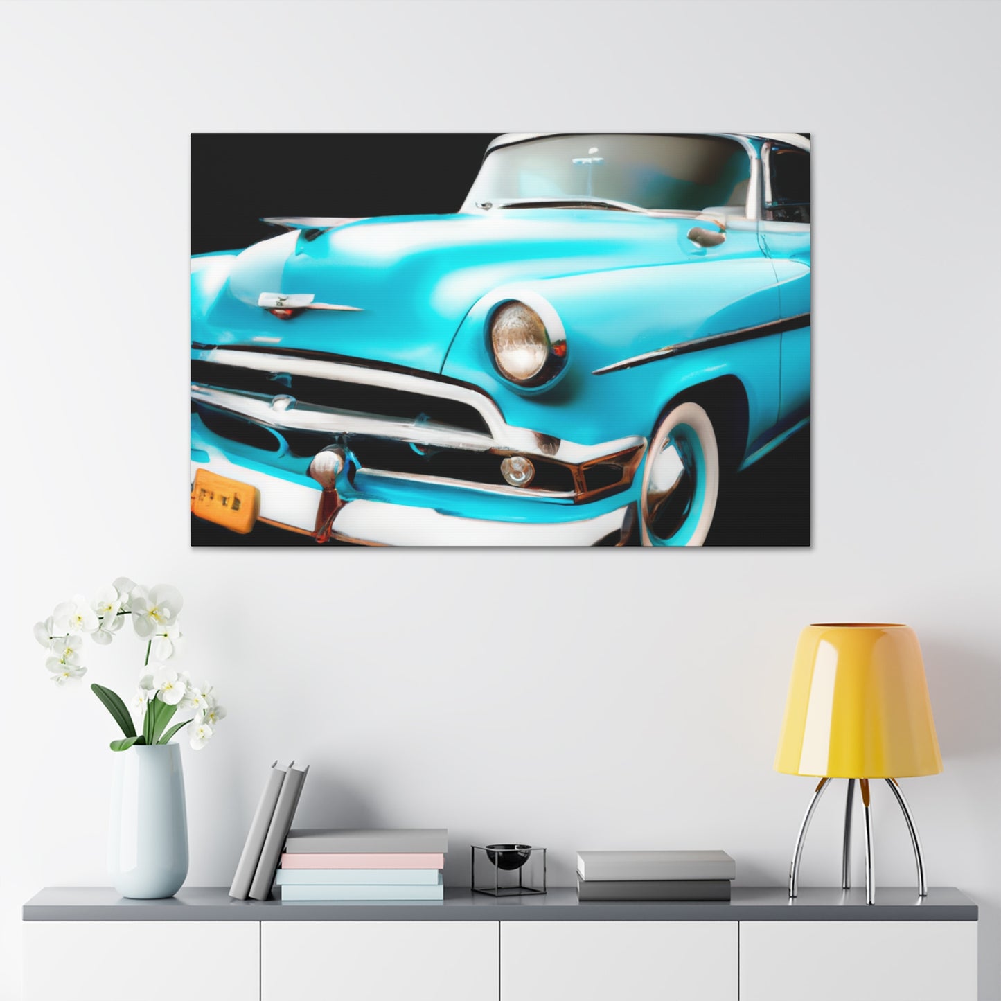 "Marine Marvel" - Automobile Canvas