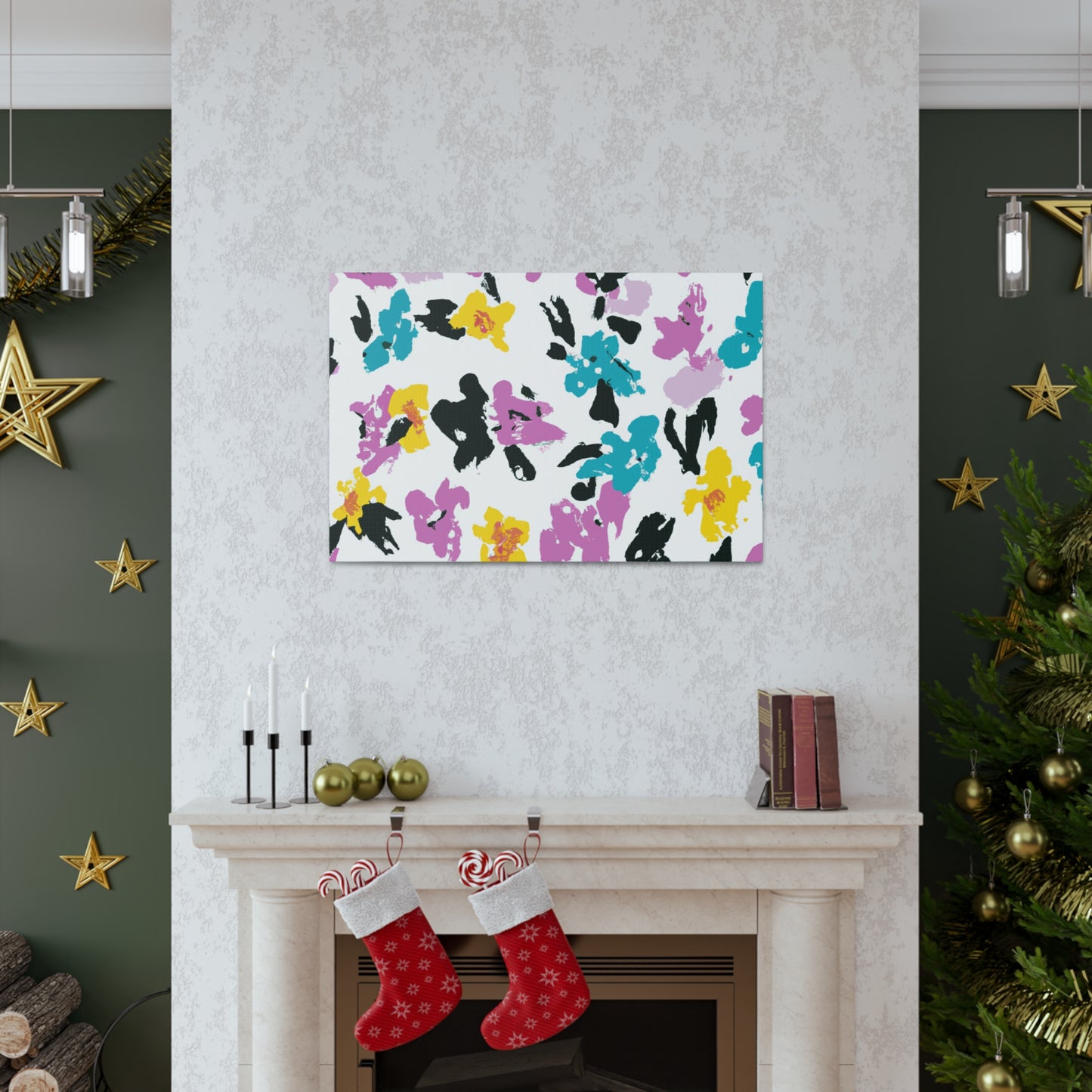 "Petal Push" - Floral Canvas