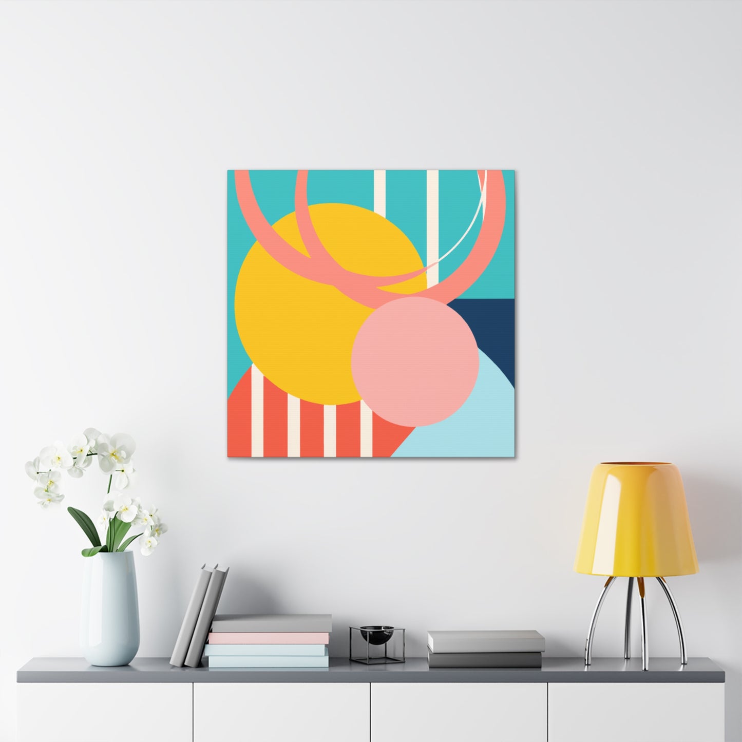 The Hallowed Hearth - Midcentury - Canvas