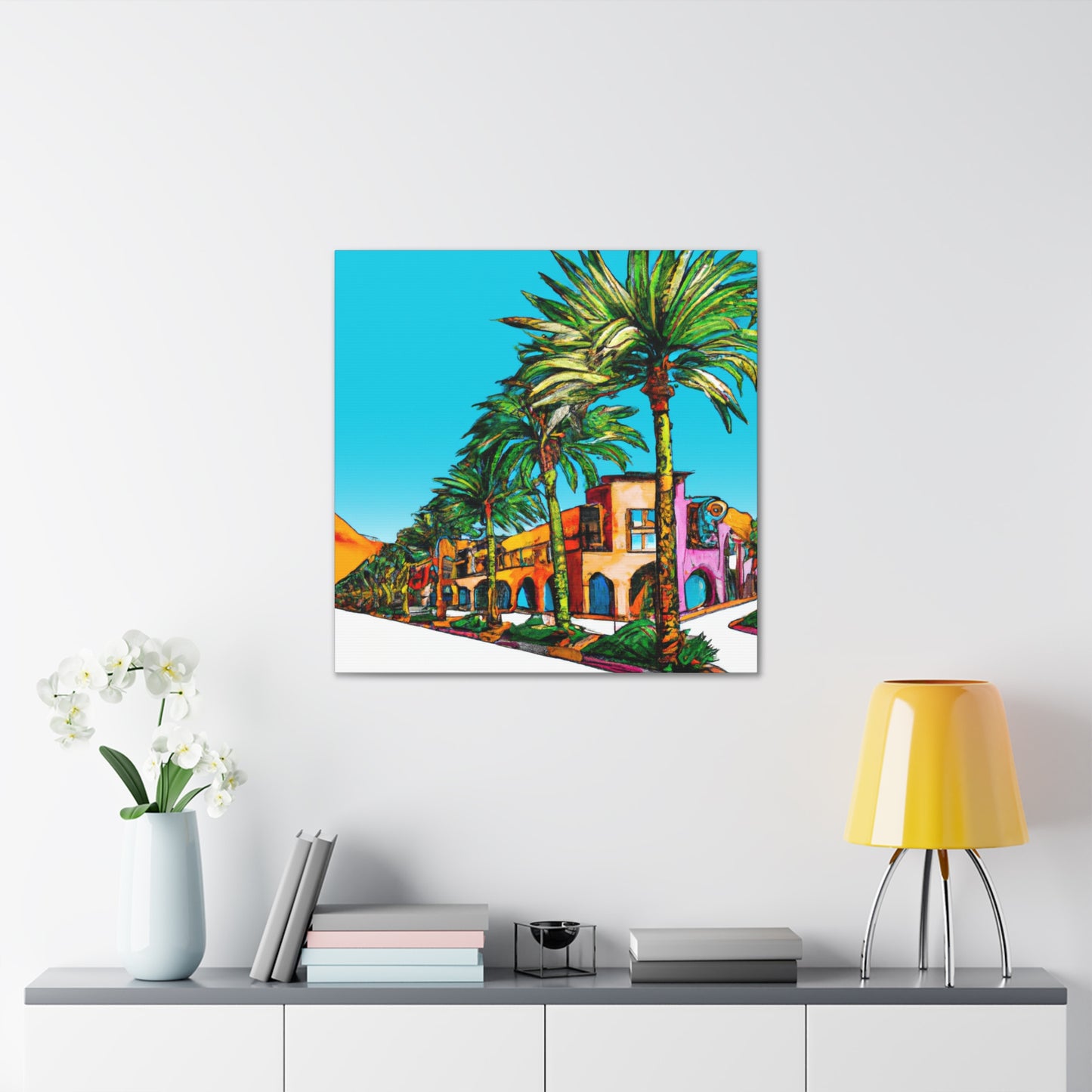 Desert Fontanas - Architectural - Canvas
