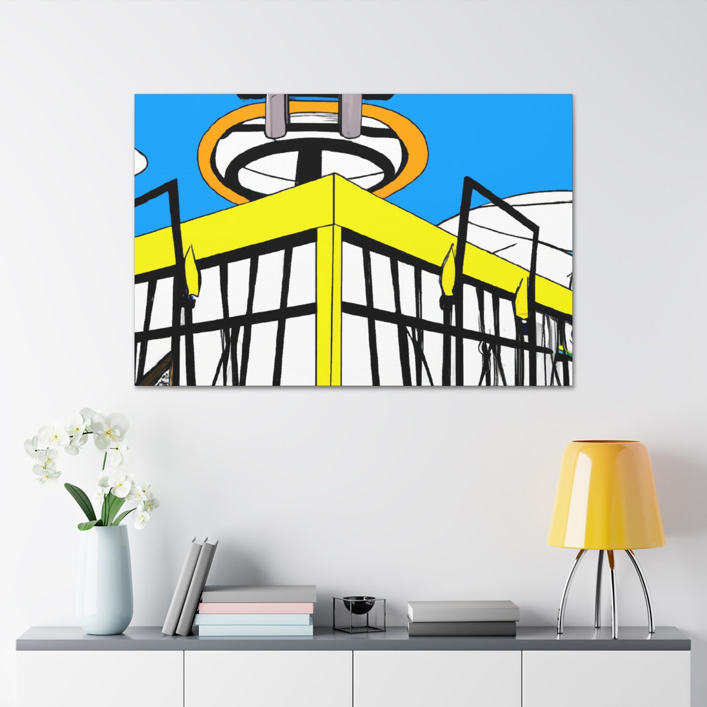 Tail-Spin Twist-n-Shout Dance Hall. - Canvas - Pop Art