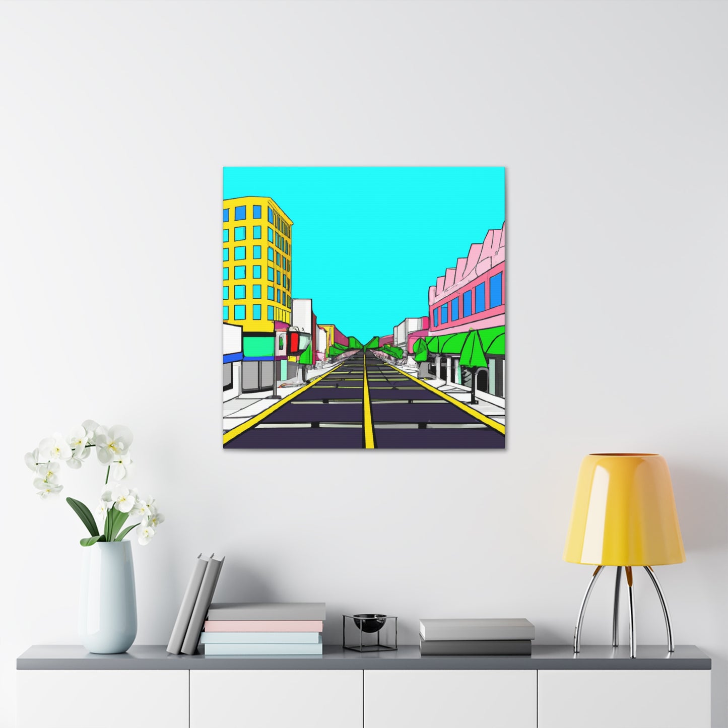 LaLa Way - Architectural Canvas Pop Art