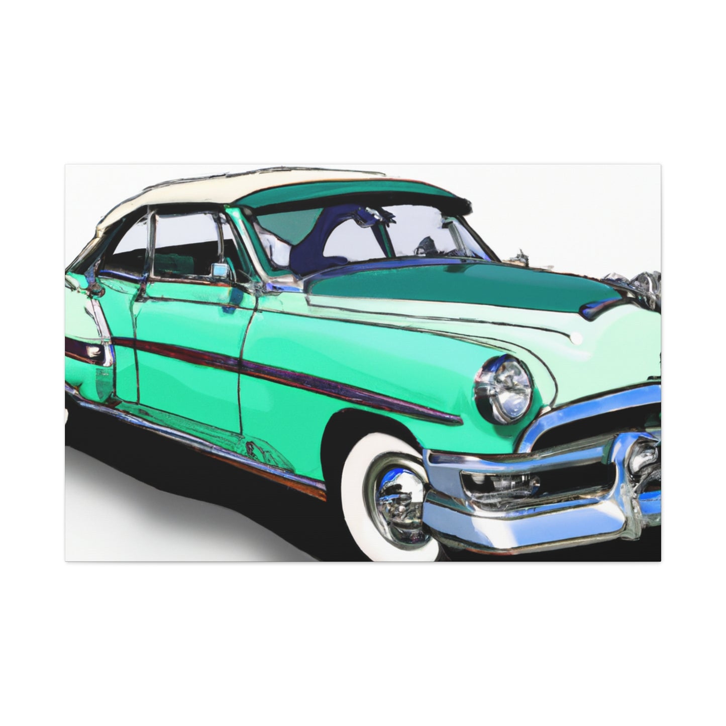 Vintage Valiant - Automobile - Canvas