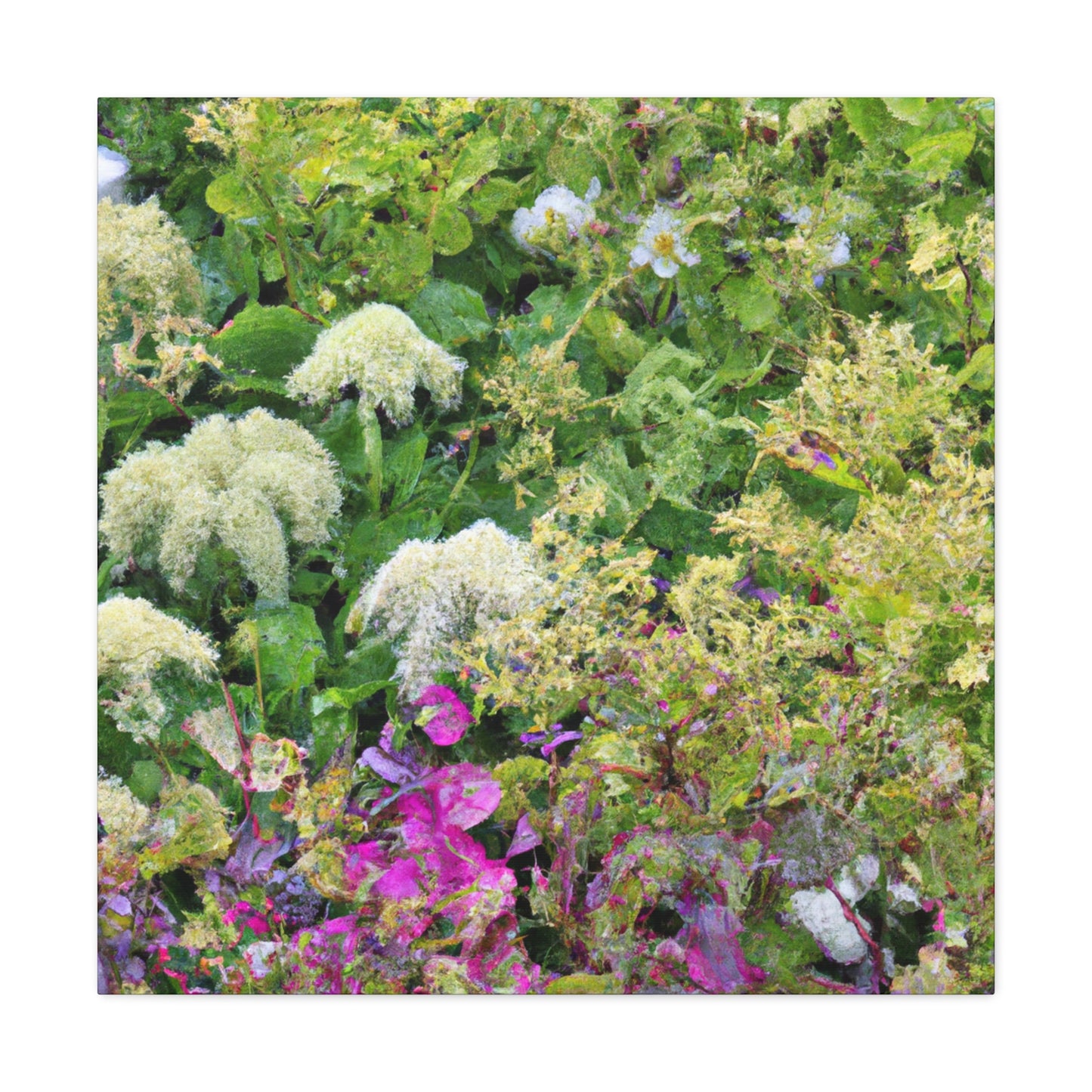 Tangled Garden Pathway. - Floral Canvas