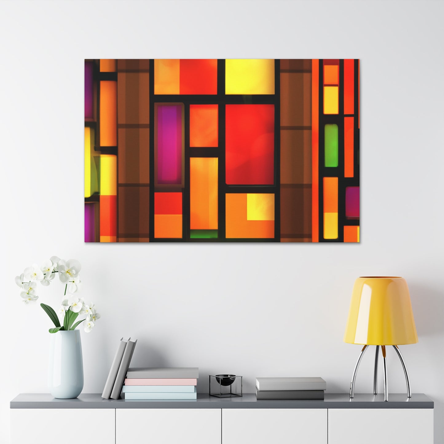 Happy Shimmer- Glass Canvas