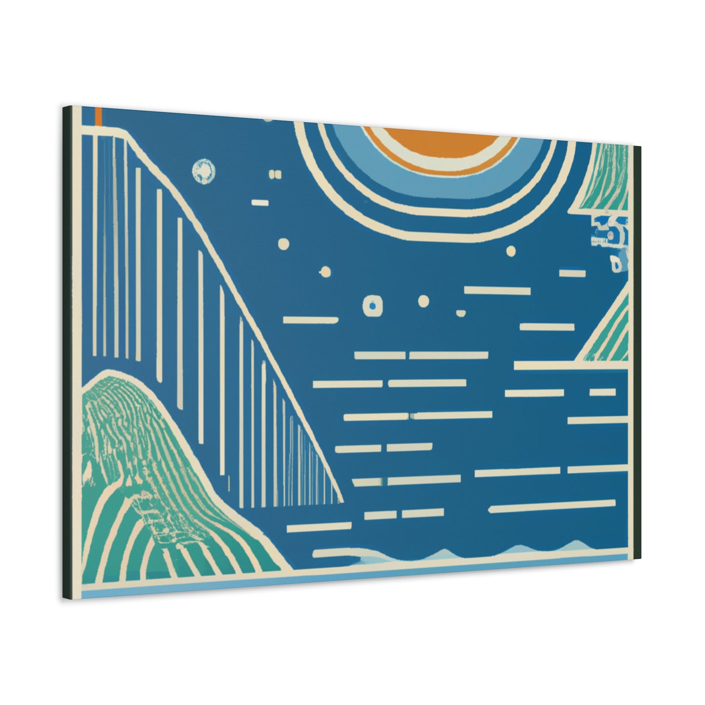 Blue Dream- Midcentury Canvas