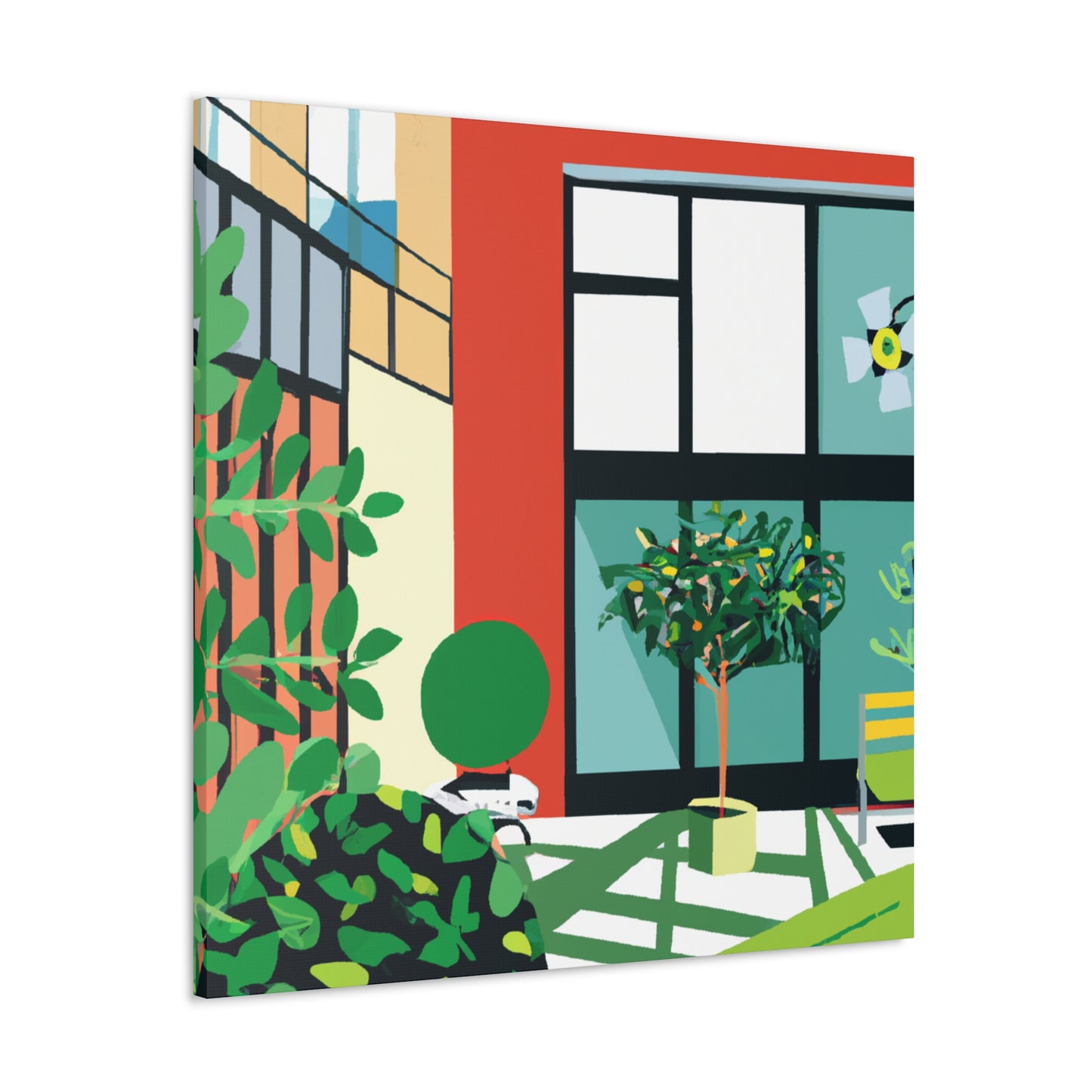 "Eco-Colorful- Midcentury" - Canvas