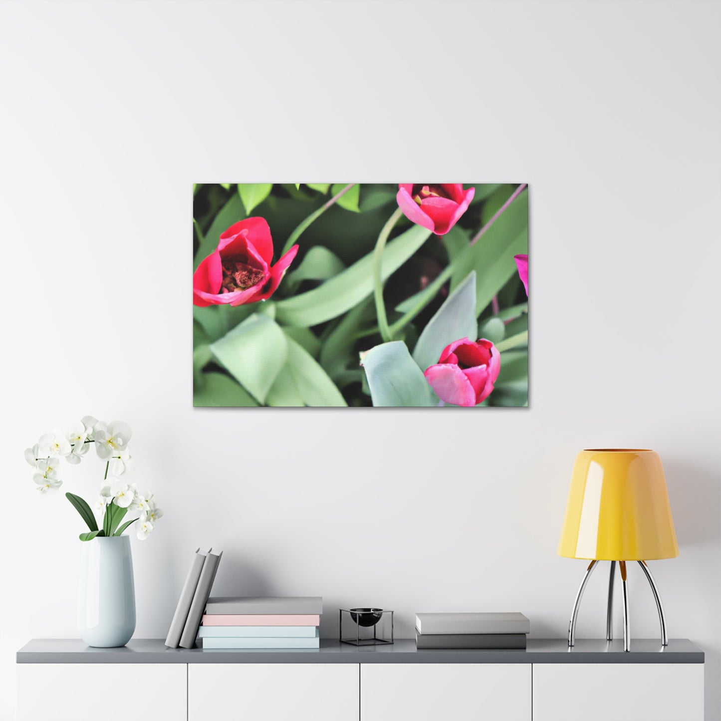 Pink Pop Ups - Canvas - Floral