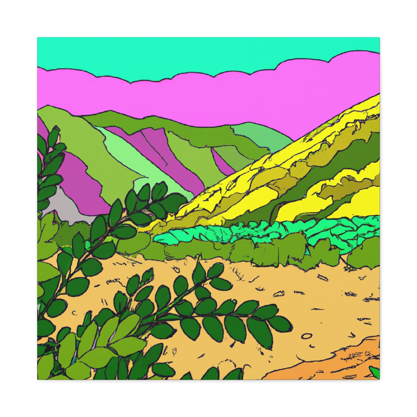 Calico-Landscape - Canvas