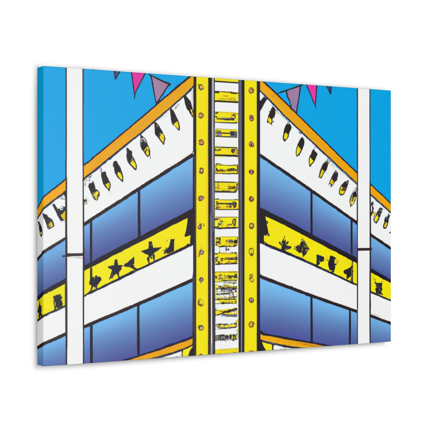 The Dizzy Disc Jockey Shack - Canvas - Pop Art
