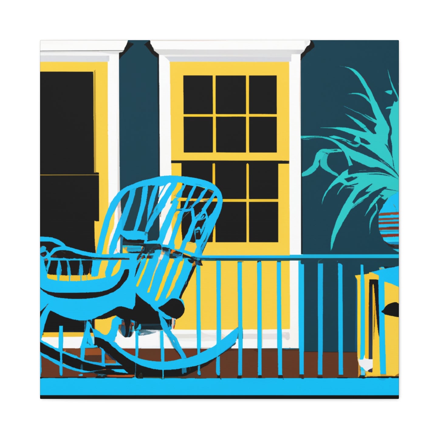 "Cozy Calmness- Midcentury" - Canvas