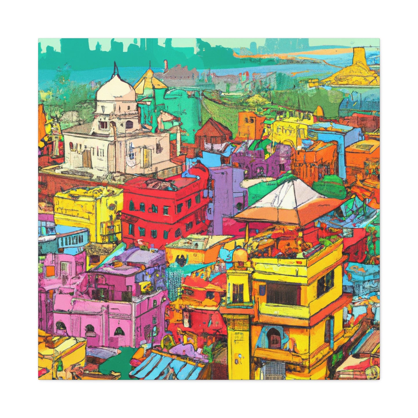 Rajasthan- Destination India - Canvas