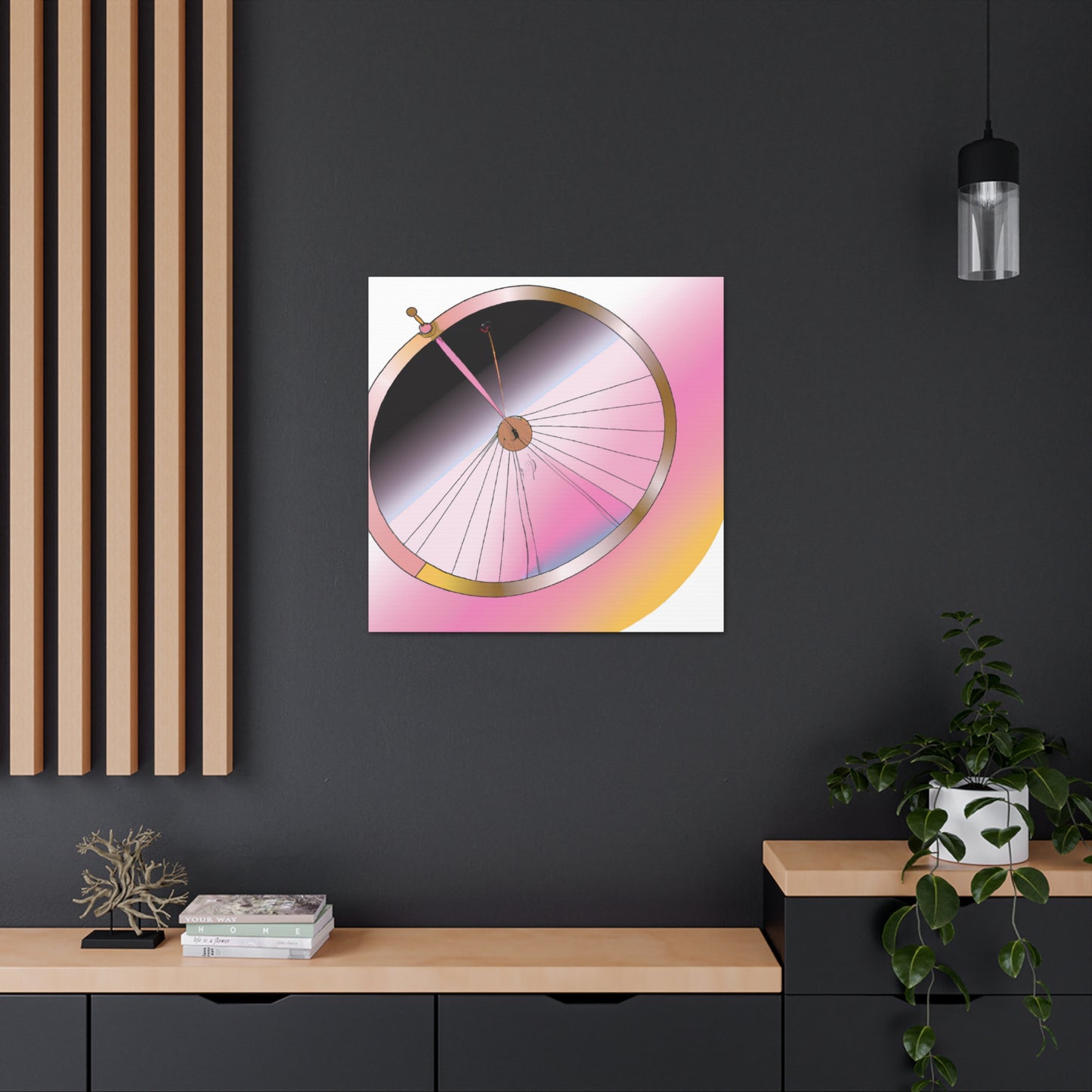 "Wheel Moderne" - Art Deco Canvas