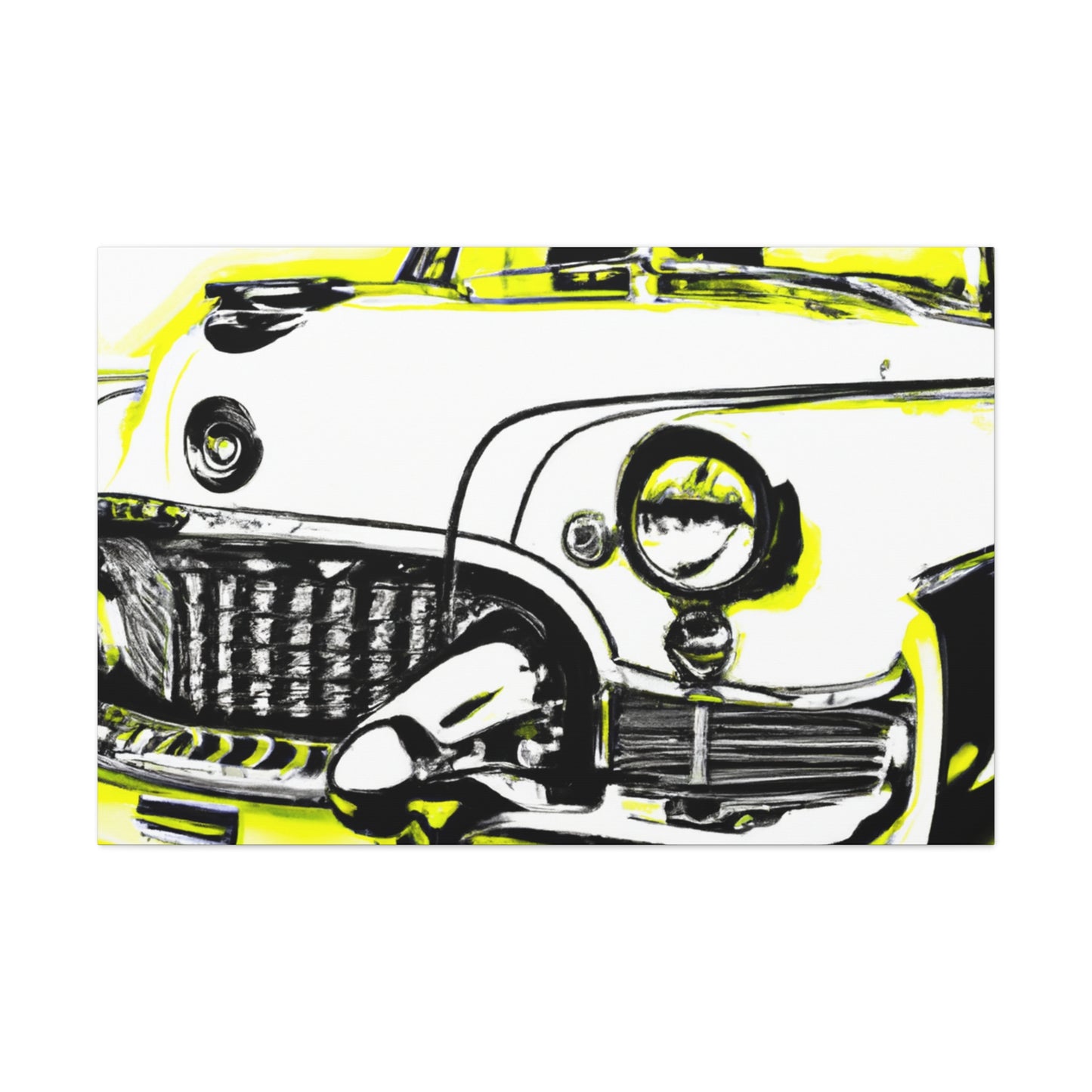 "Classic Automotive Reflection" - Automobile Canvas