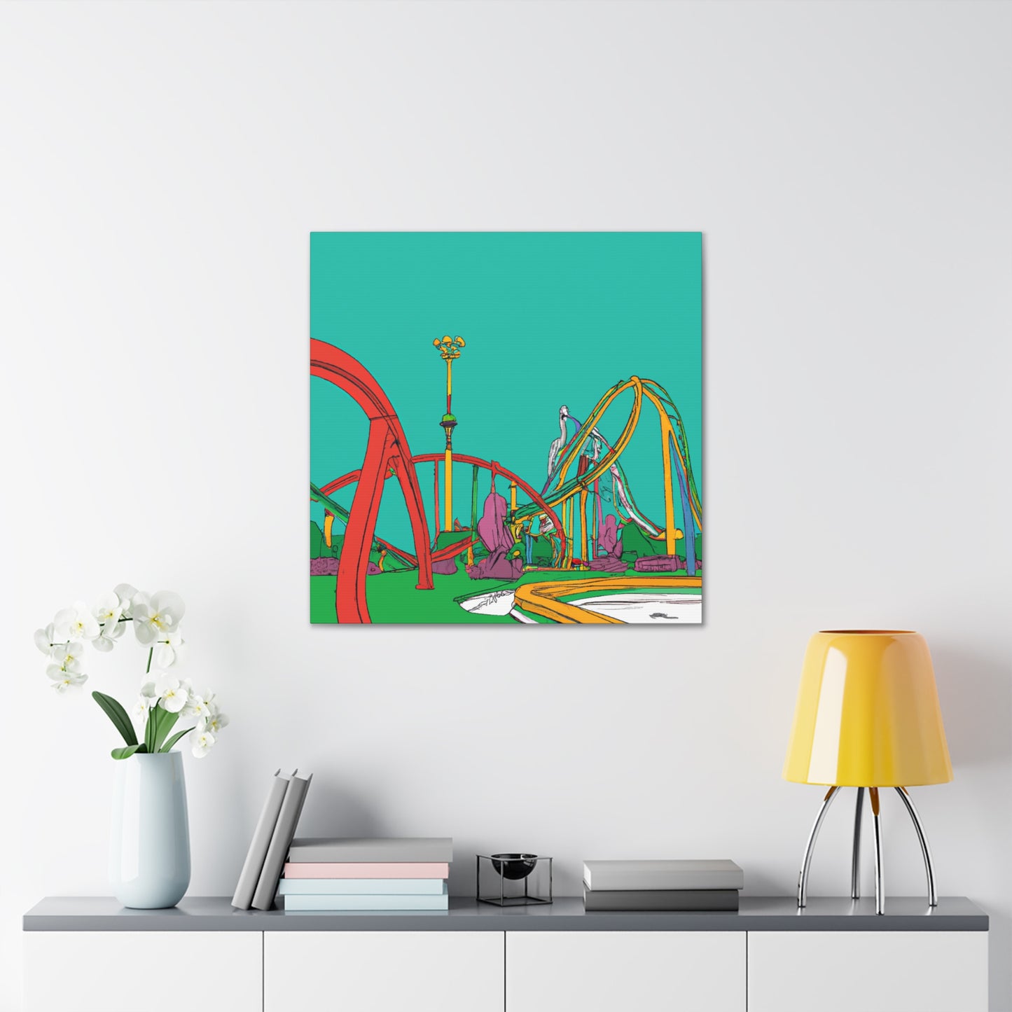 Lush Blooms - Landscape - Canvas