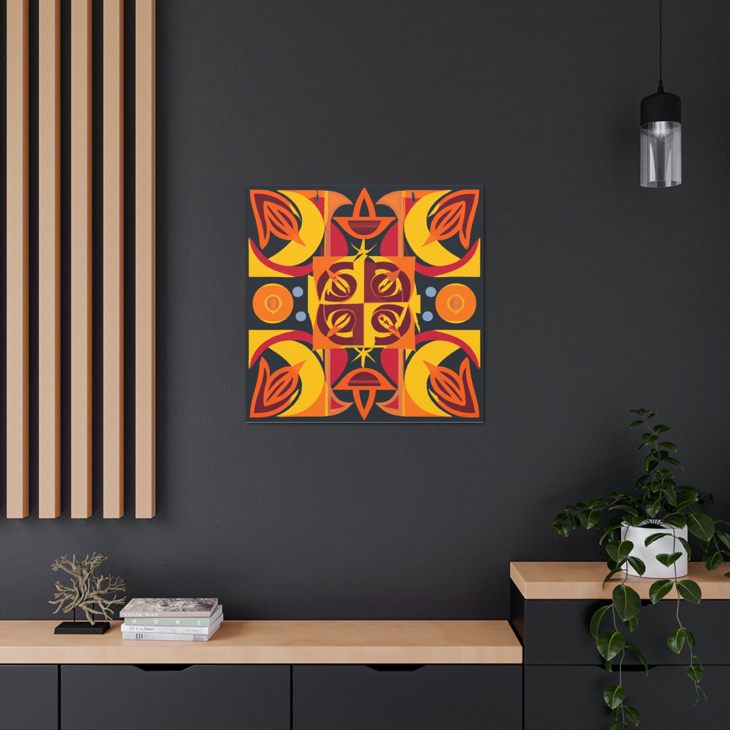 Mountain Puporius - Midcentury Canvas