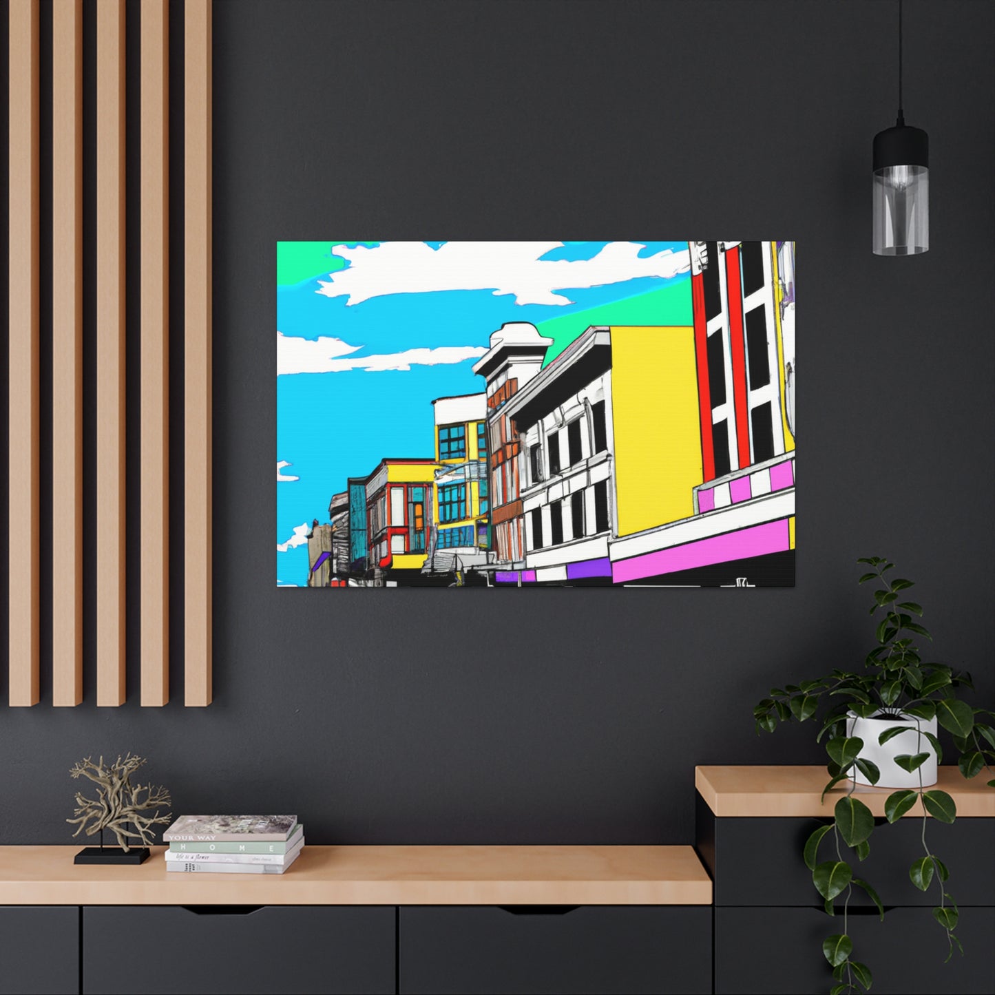 Vancouver Avenue - Architectural Canvas Pop Art