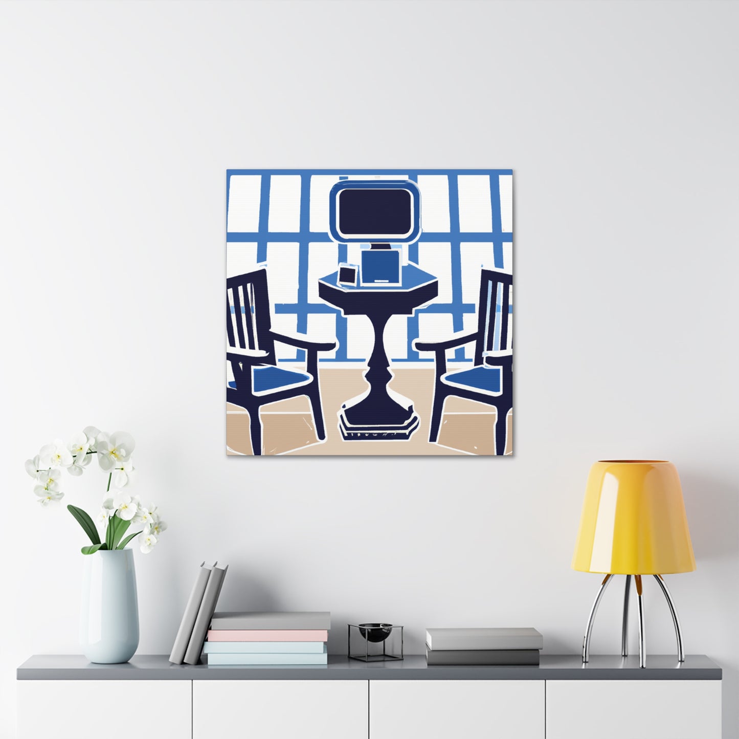 Waiting Room Lounge - Midcentury - Canvas
