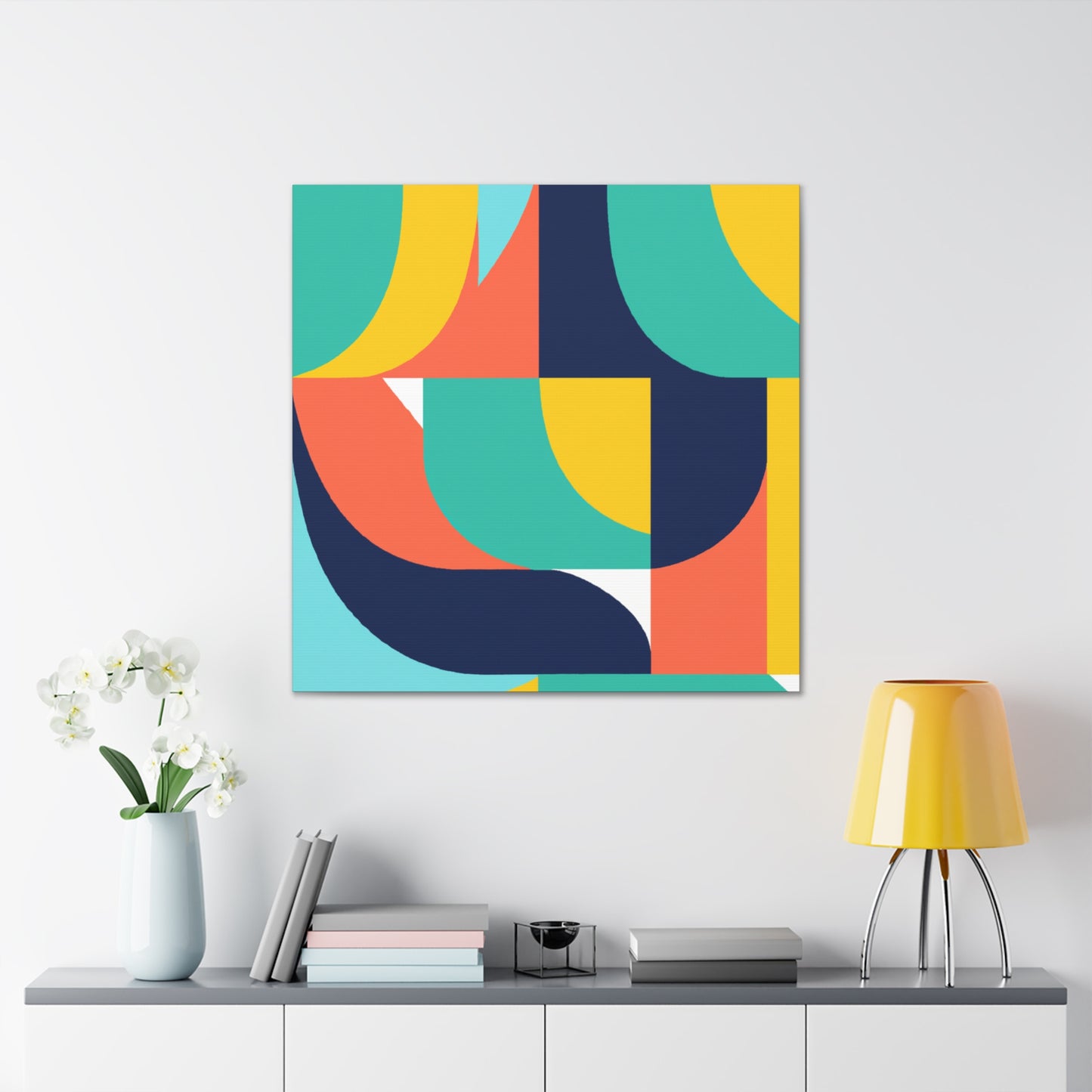 Abstract Reflection - Midcentury - Canvas