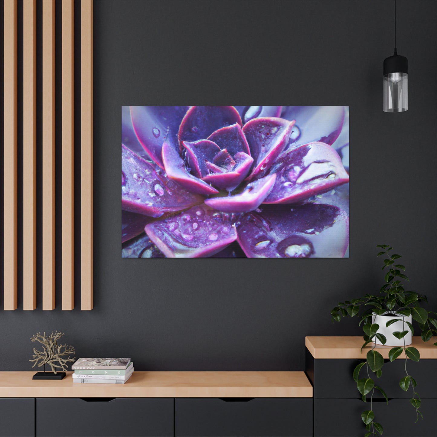 Purple Splendor - Canvas - Succulent