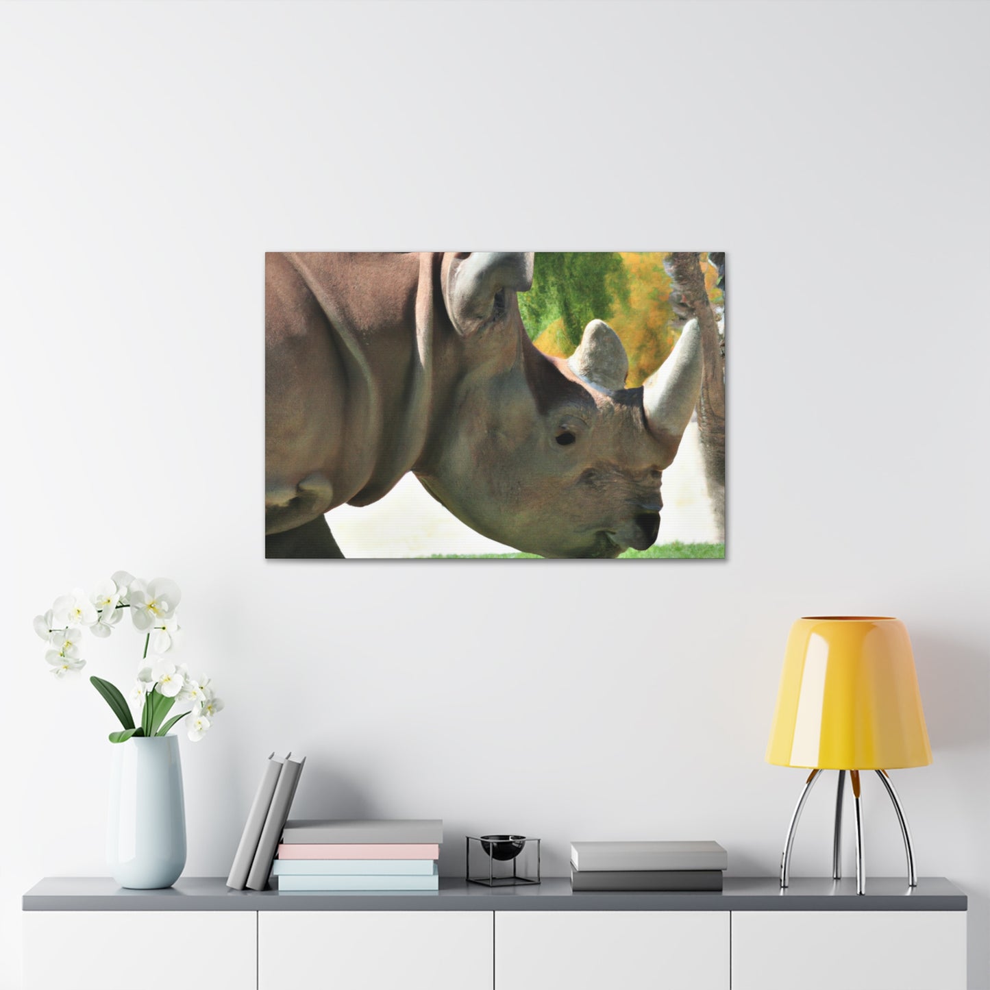 Rhino Head - Canvas - Wildlife