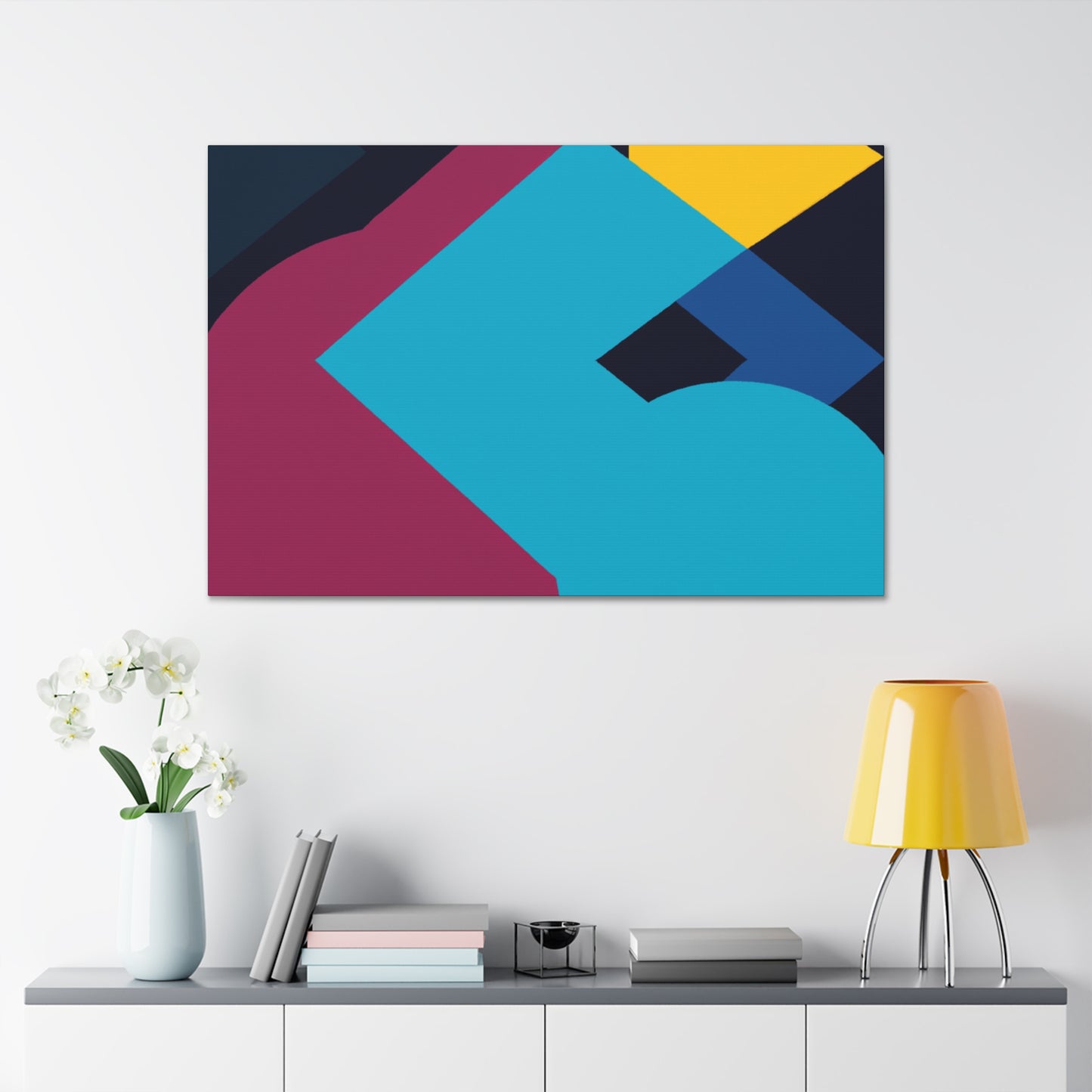 "Fractal Flora - Midcentury" - Canvas