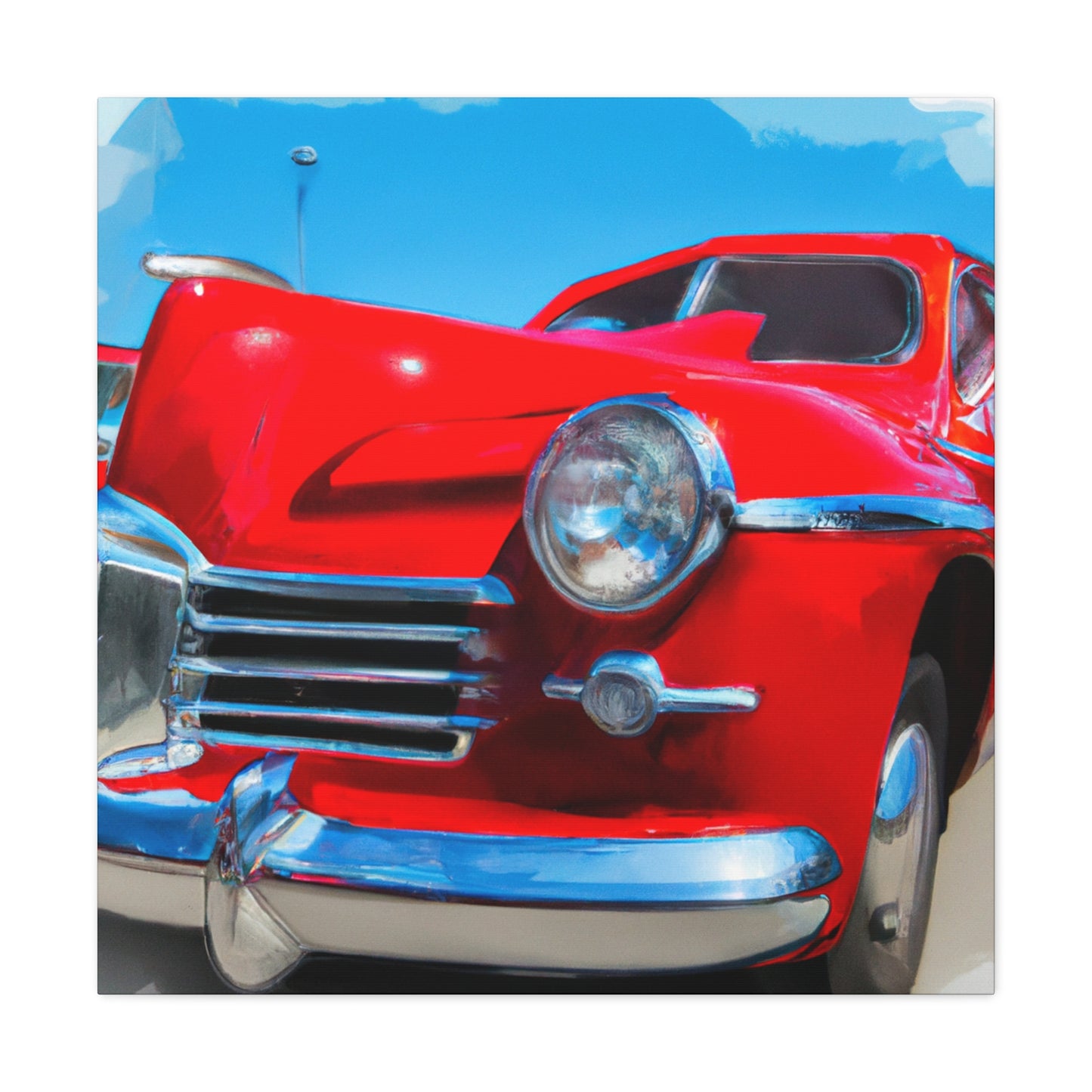 "Red Devil" - Automobile Canvas