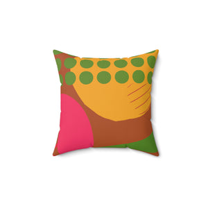 Spun Polyester Square Pillow