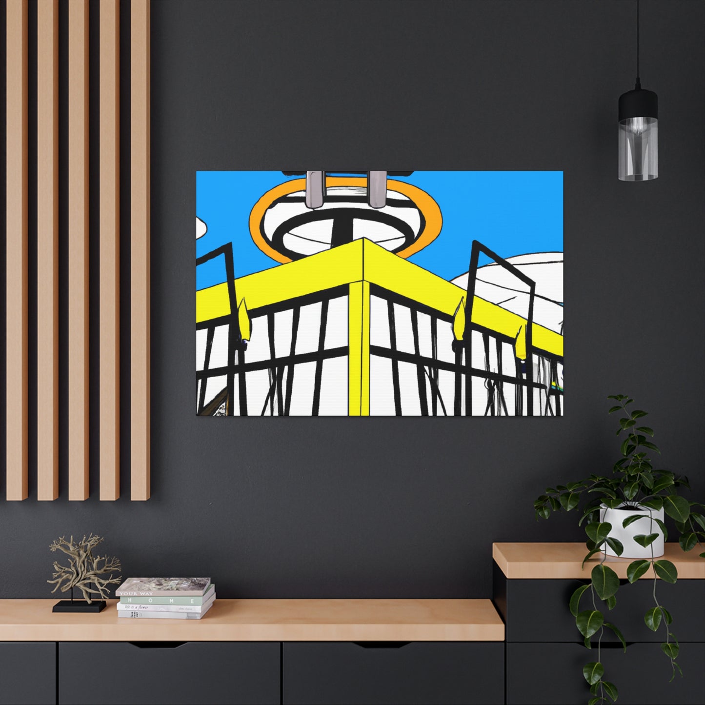 Tail-Spin Twist-n-Shout Dance Hall. - Canvas - Pop Art