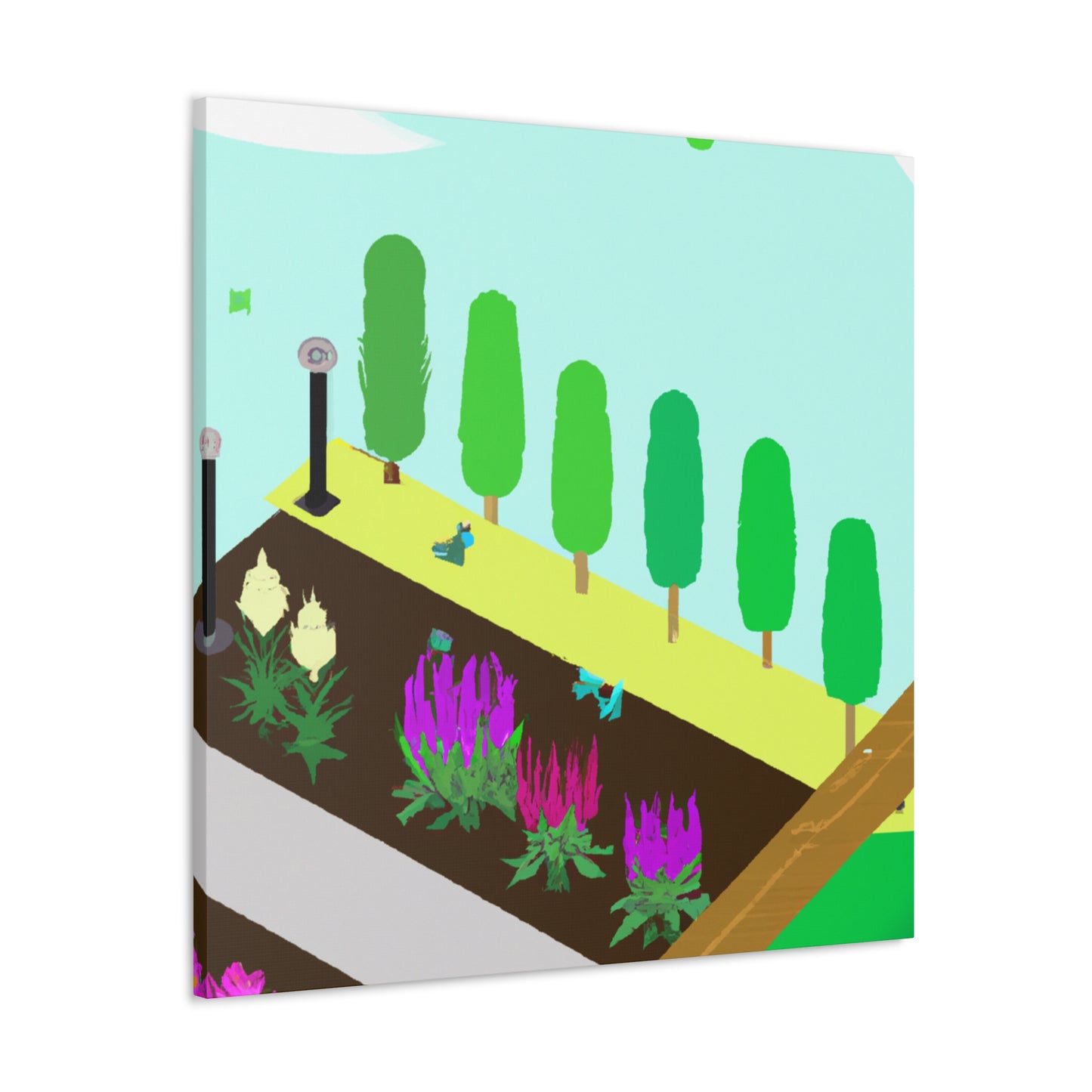 Sunflower Sunrise Landscape - Canvas
