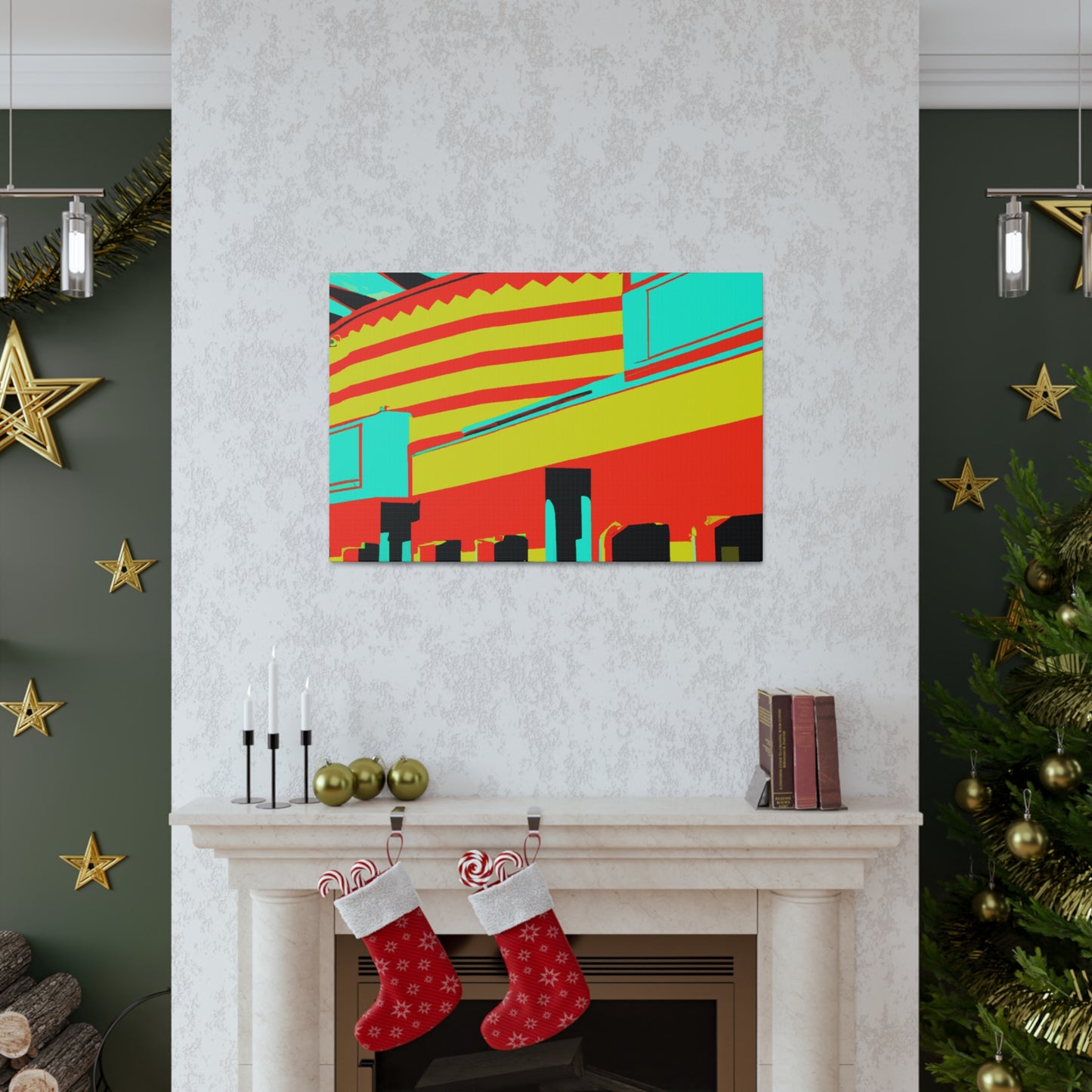 Western StoreFront - Architectural Canvas Pop Artt