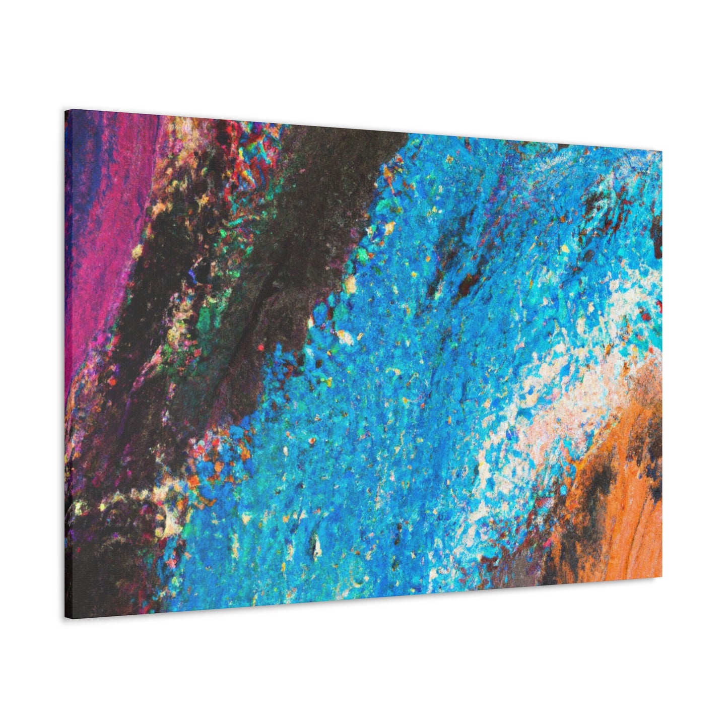 Blue Stream - Abstract Canvas