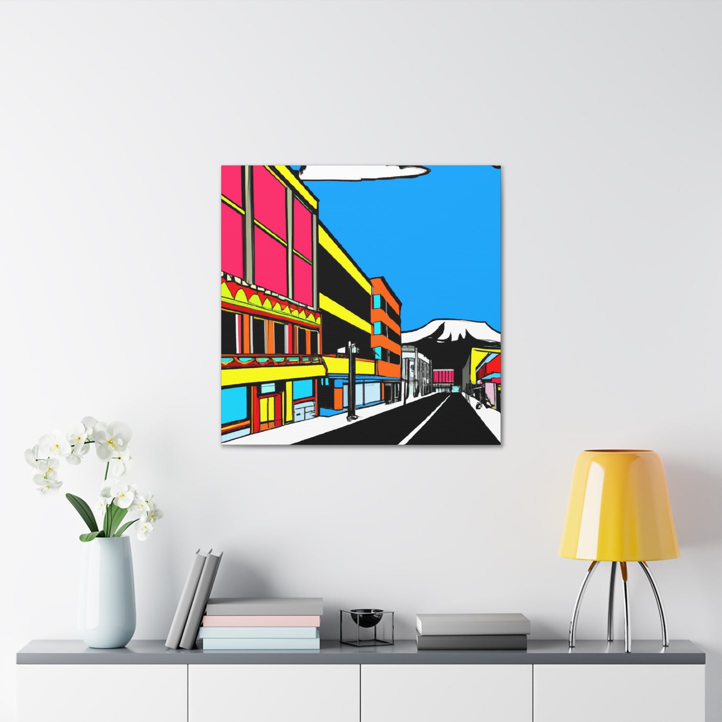 Rock 'n' Roll Avenue - Architectural Canvas Pop Art
