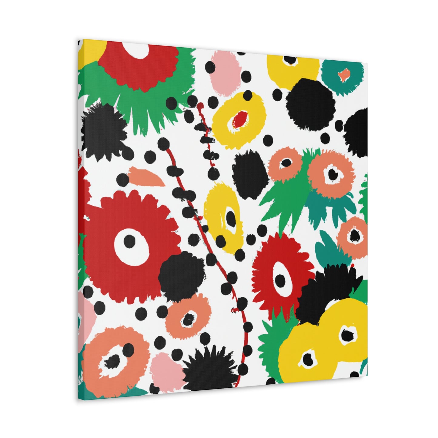 Petal Pattern Poetry - Floral Canvas