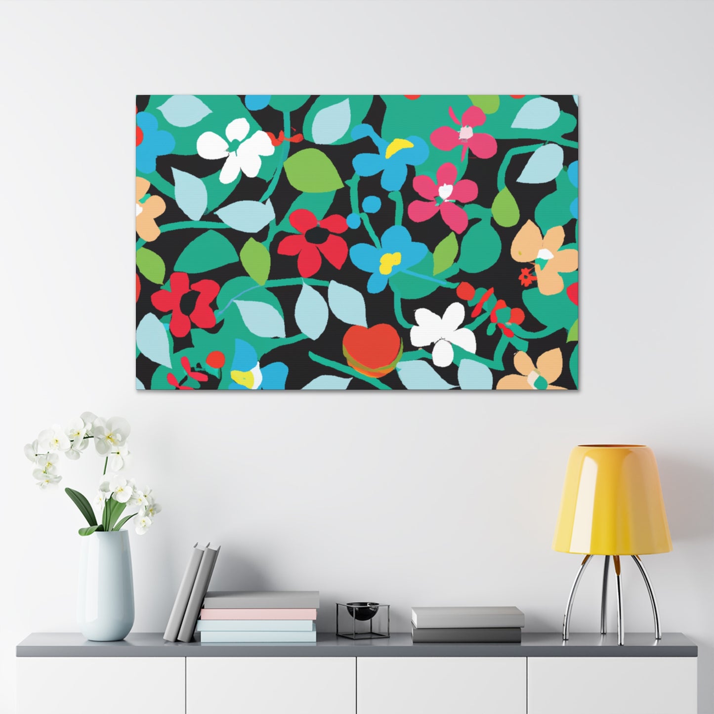 Blooming Happiness - Floral Canvas
