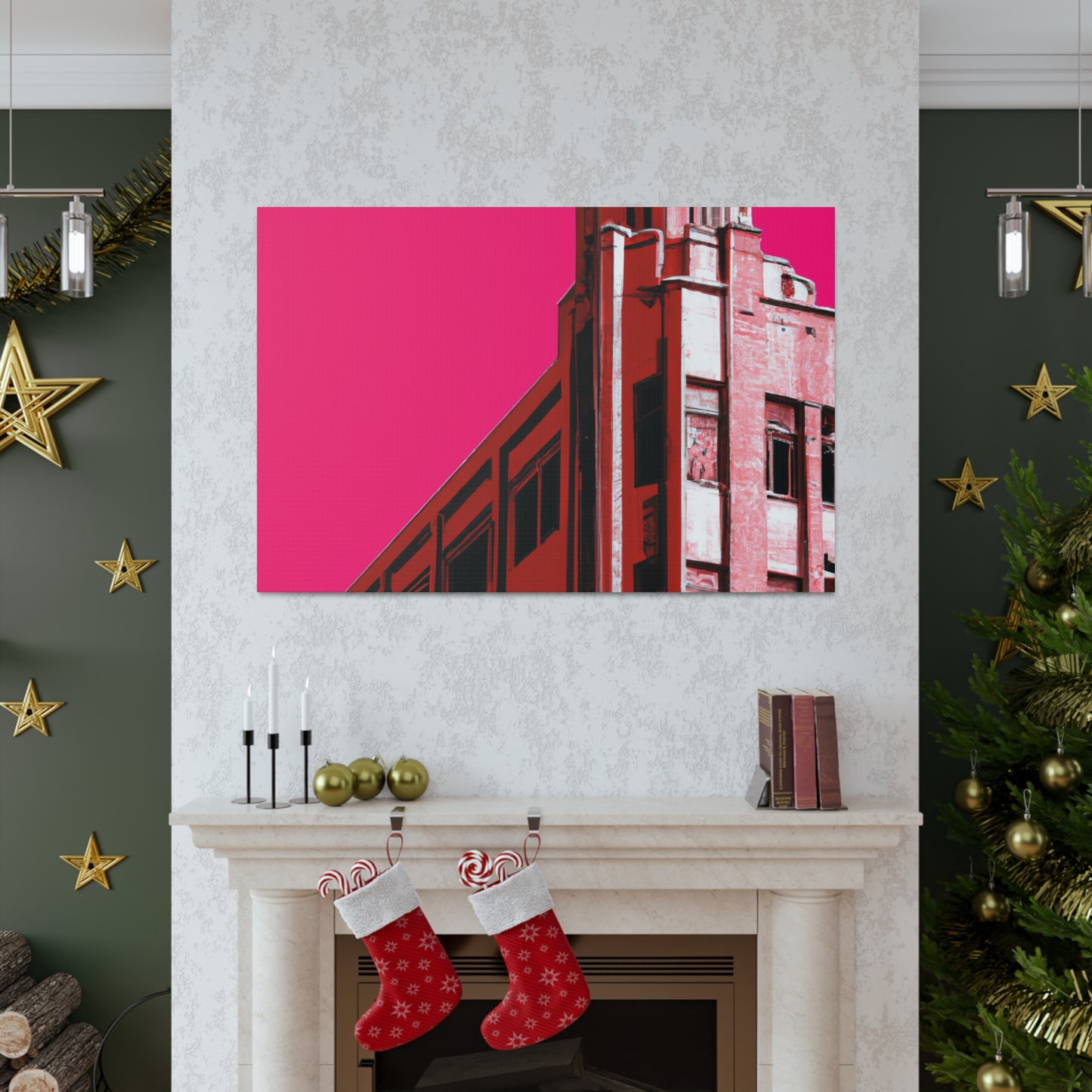 Straightup Splendor - The Visually Stunning Symmetry of Art Deco Architectural. - Canvas