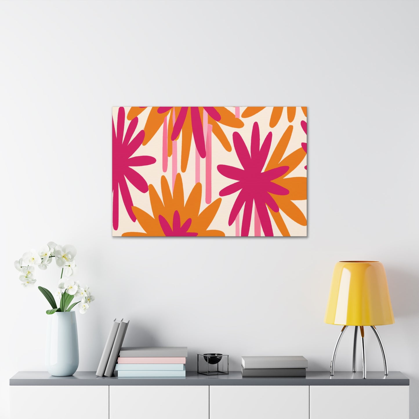 'The Wild Floral Dash' - Floral Canvas