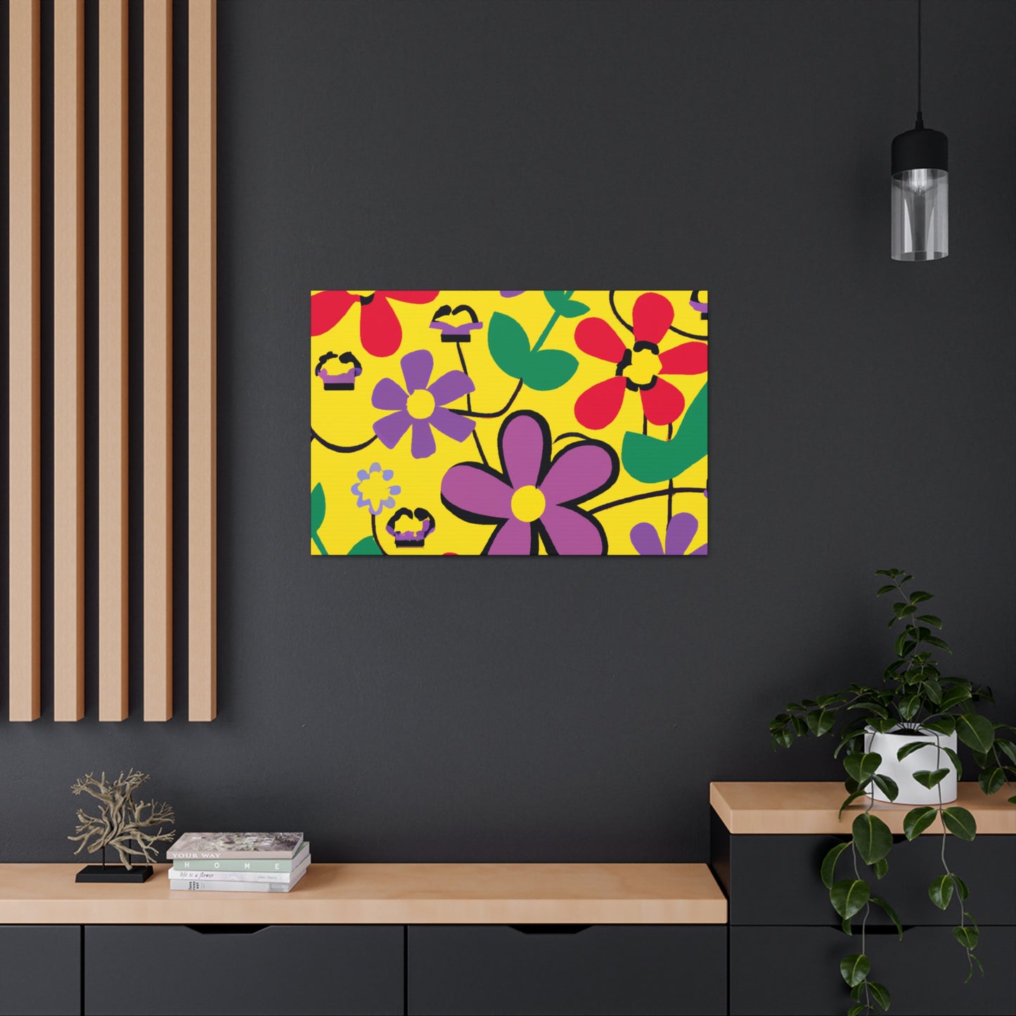 Flower Power Nap: Floral Canvas