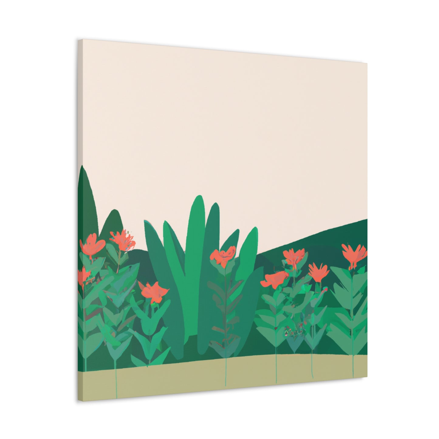 Butterfly Blooms Landscape - Canvas