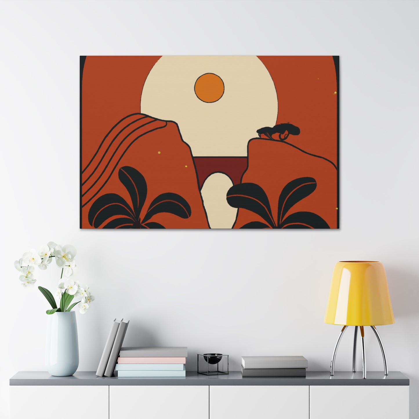 Timekeeper - Midcentury - Canvas
