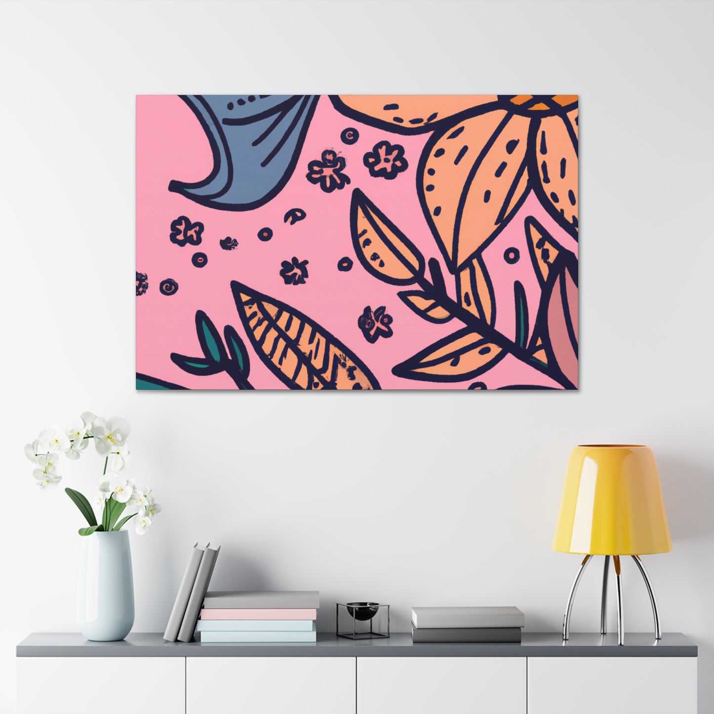 Rosesky - Floral - Canvas