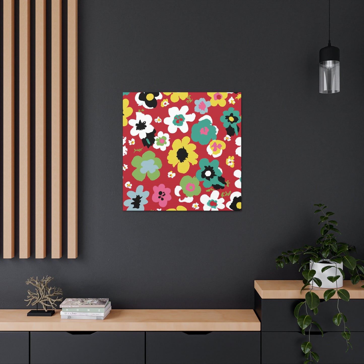 "Petal's Poise" - Floral Canvas