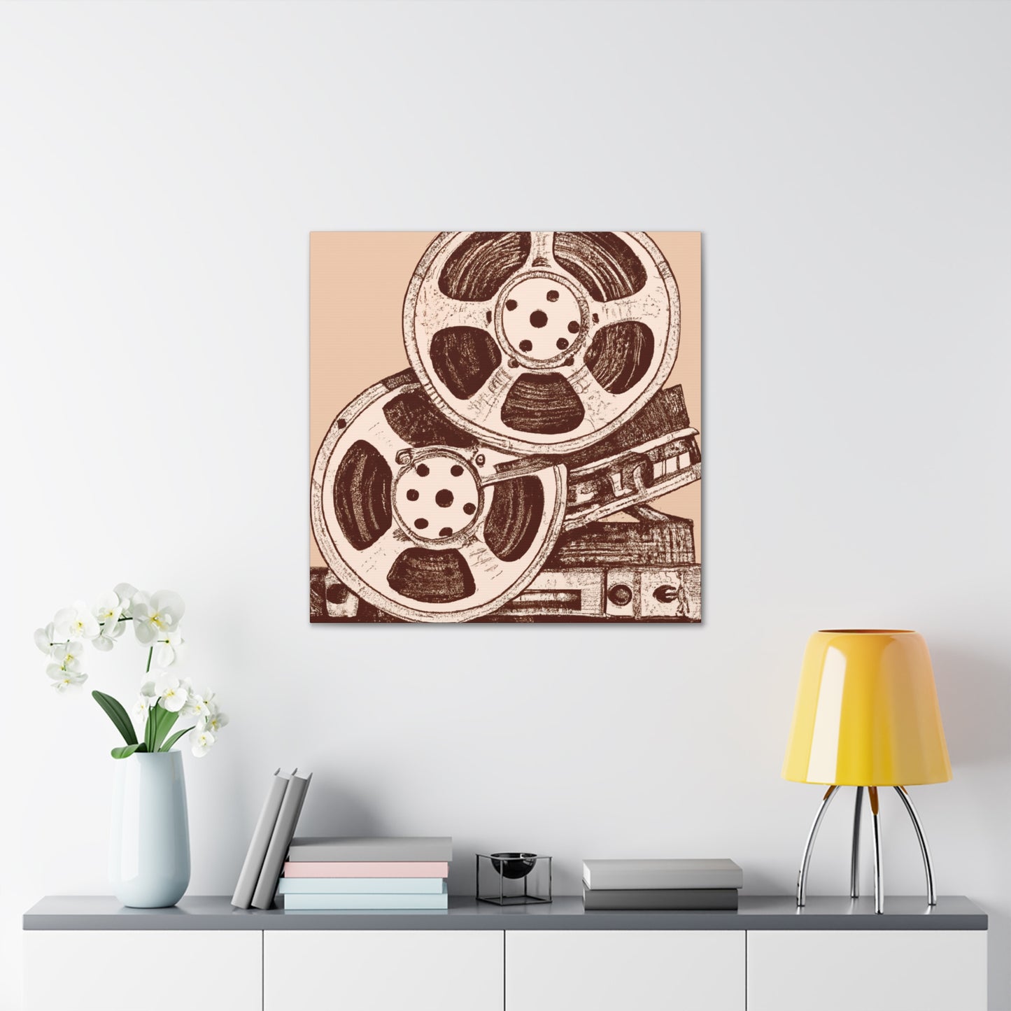 Reel Smashers - Retro Music and Film Canvas